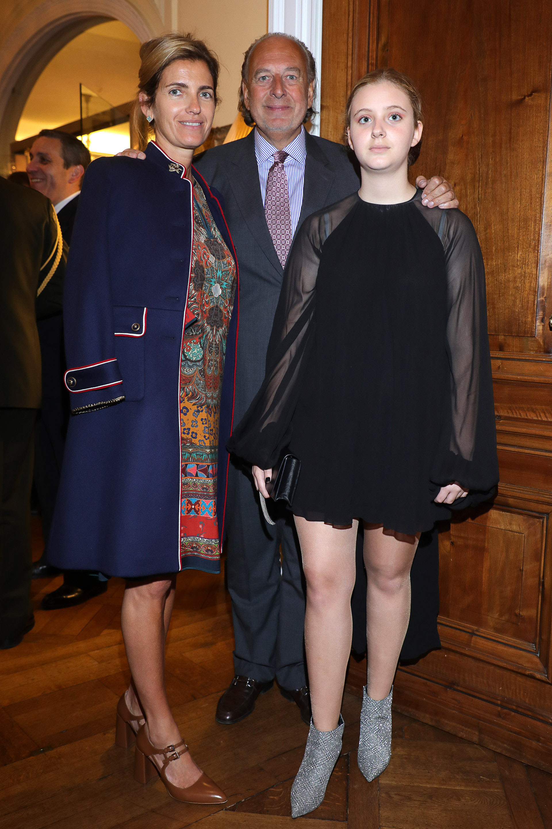 El empresario José Luis Manzano junto a su mujer, Teresa Jordan, y su hija