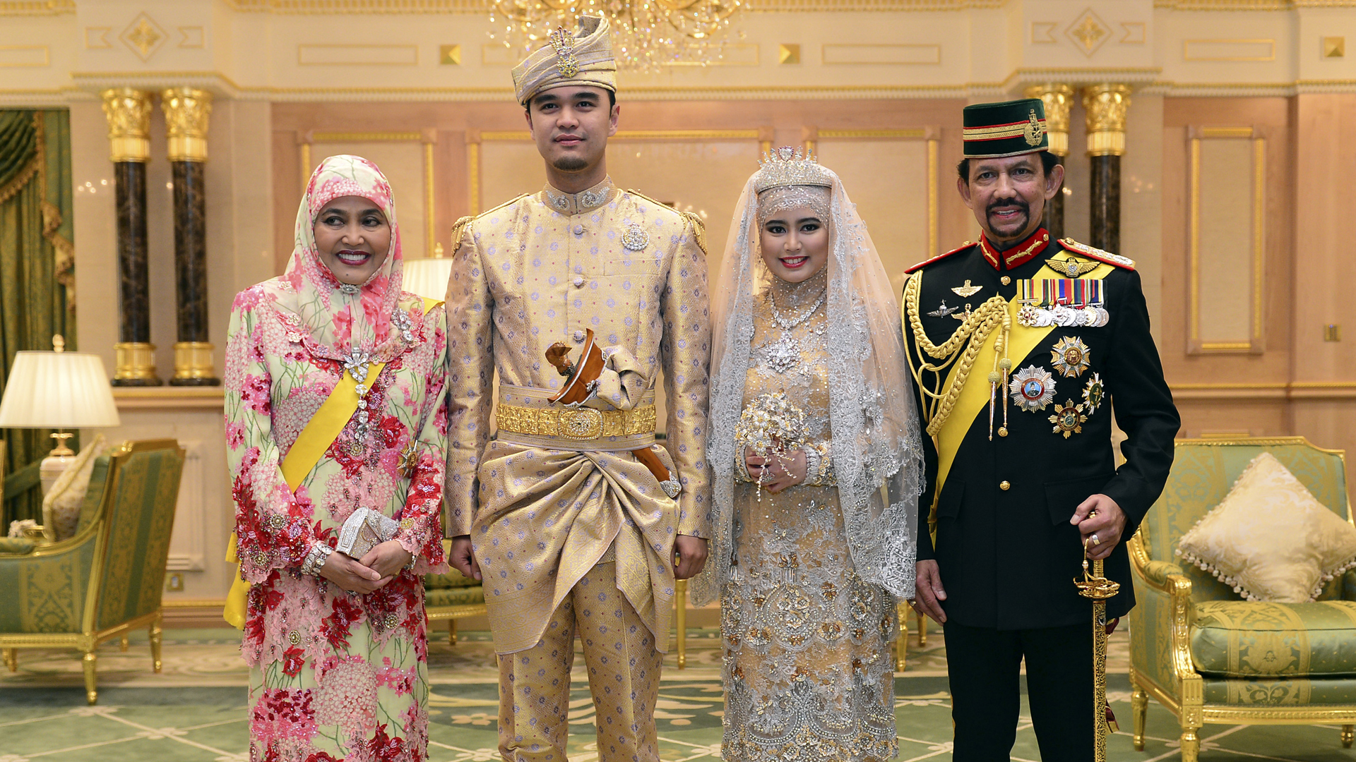 La familia real de Brunéi