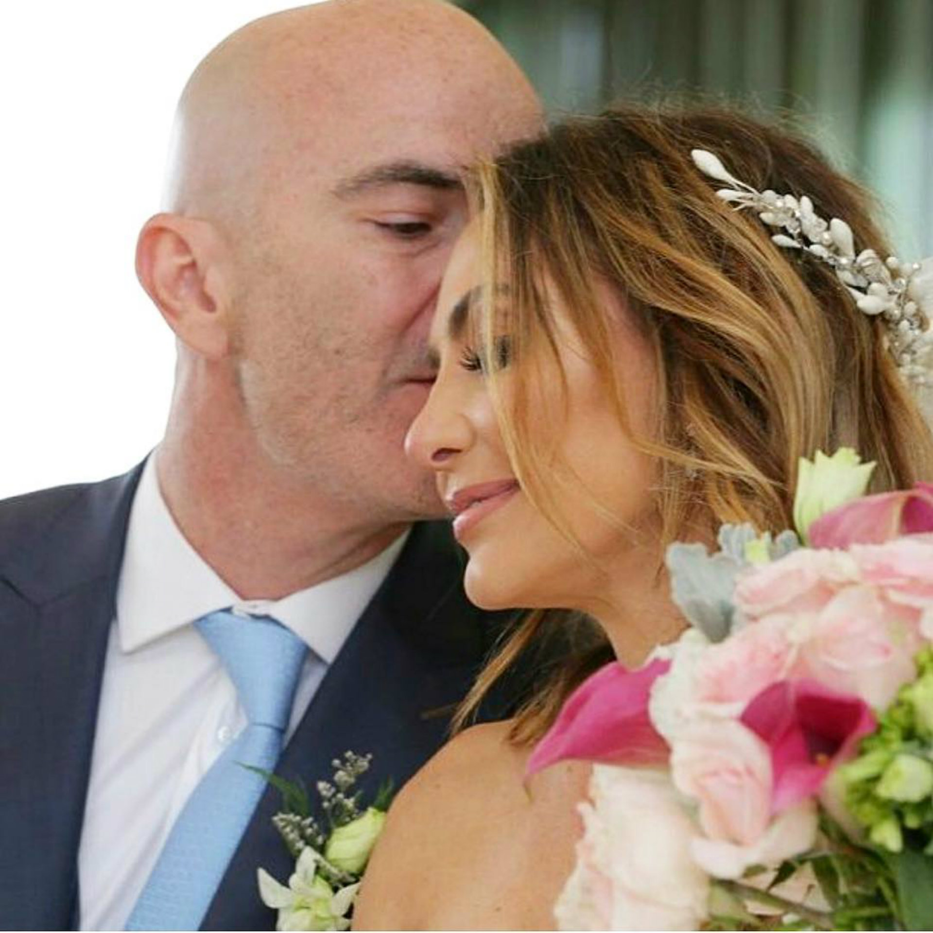 Zaba y Oliveros se casaron en julio de 2017 (Instagram: erikazaba)