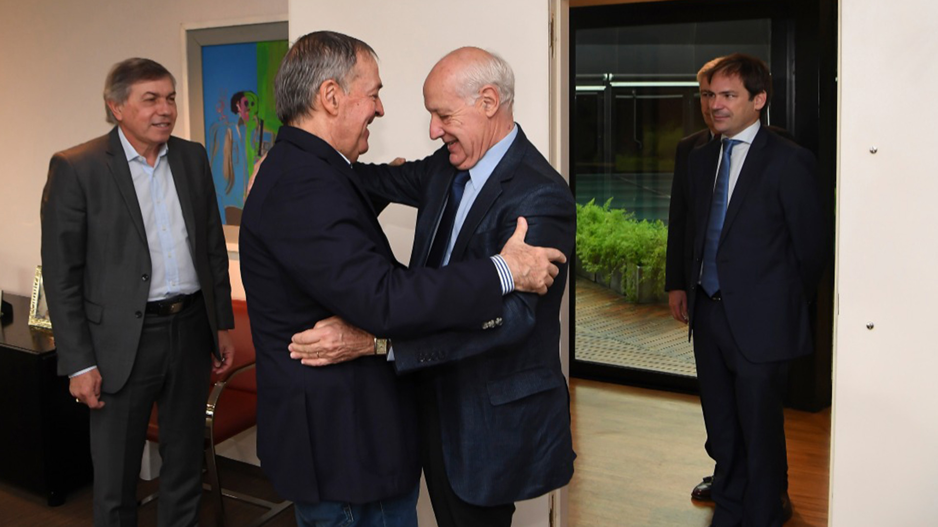 Roberto Lavagna junto al gobernador de Córdoba, Juan Schiaretti