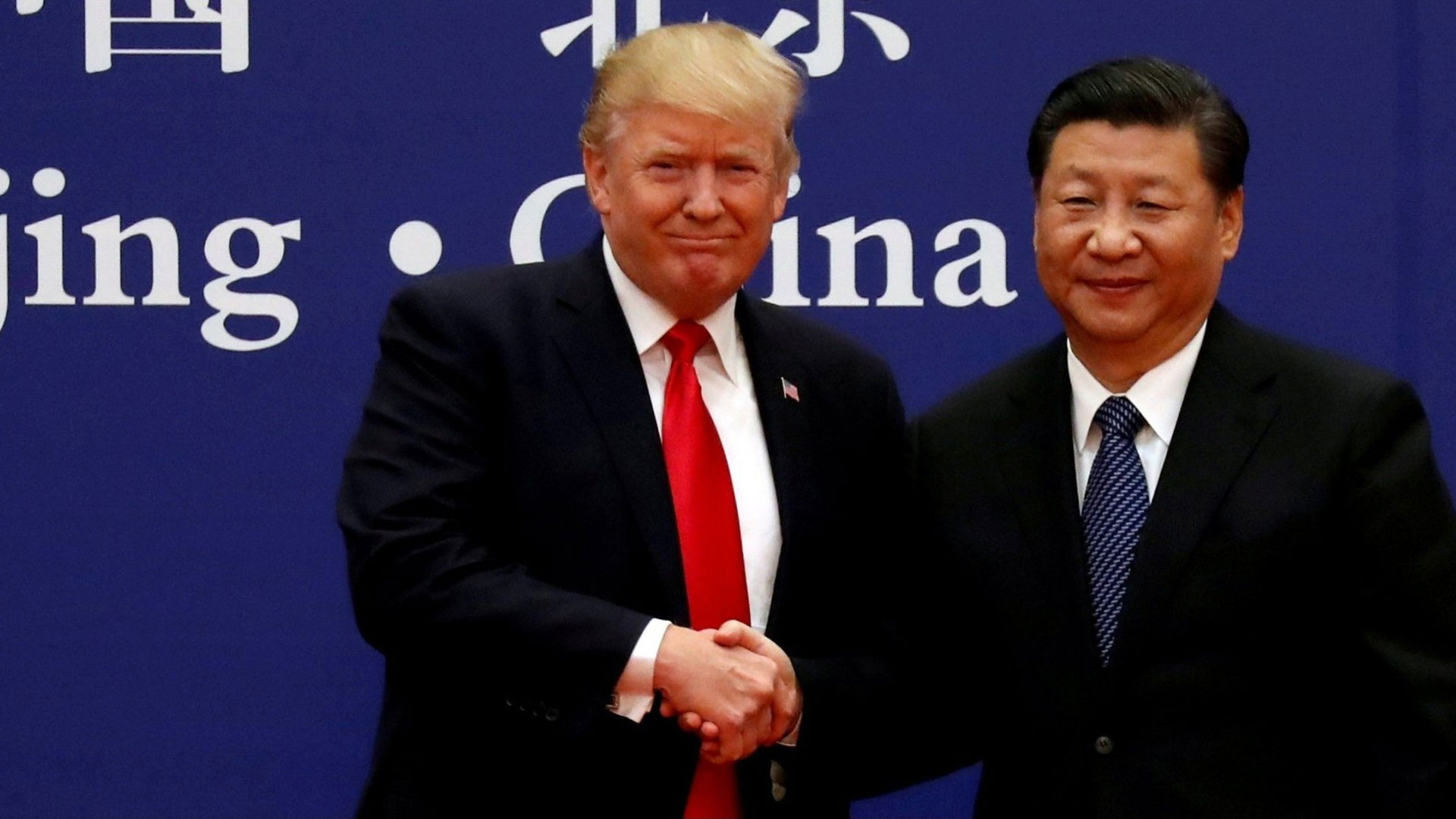 El presidente estadounidense Donald Trump y su homólogo chino Xi Jinping