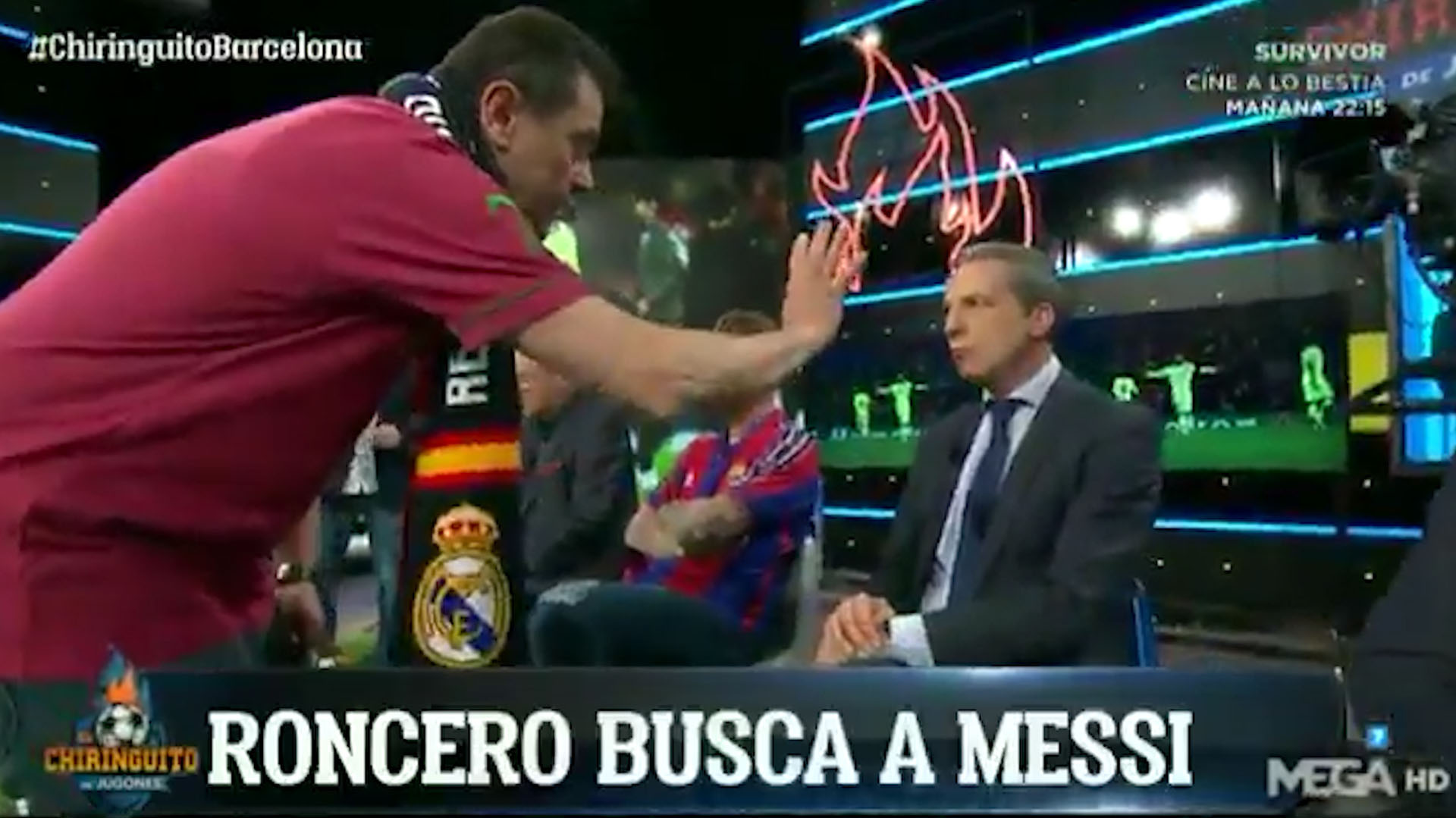 “Roncero busca a Messi”, así comenzó el programa el “Chiringuito TV” de la televisión española