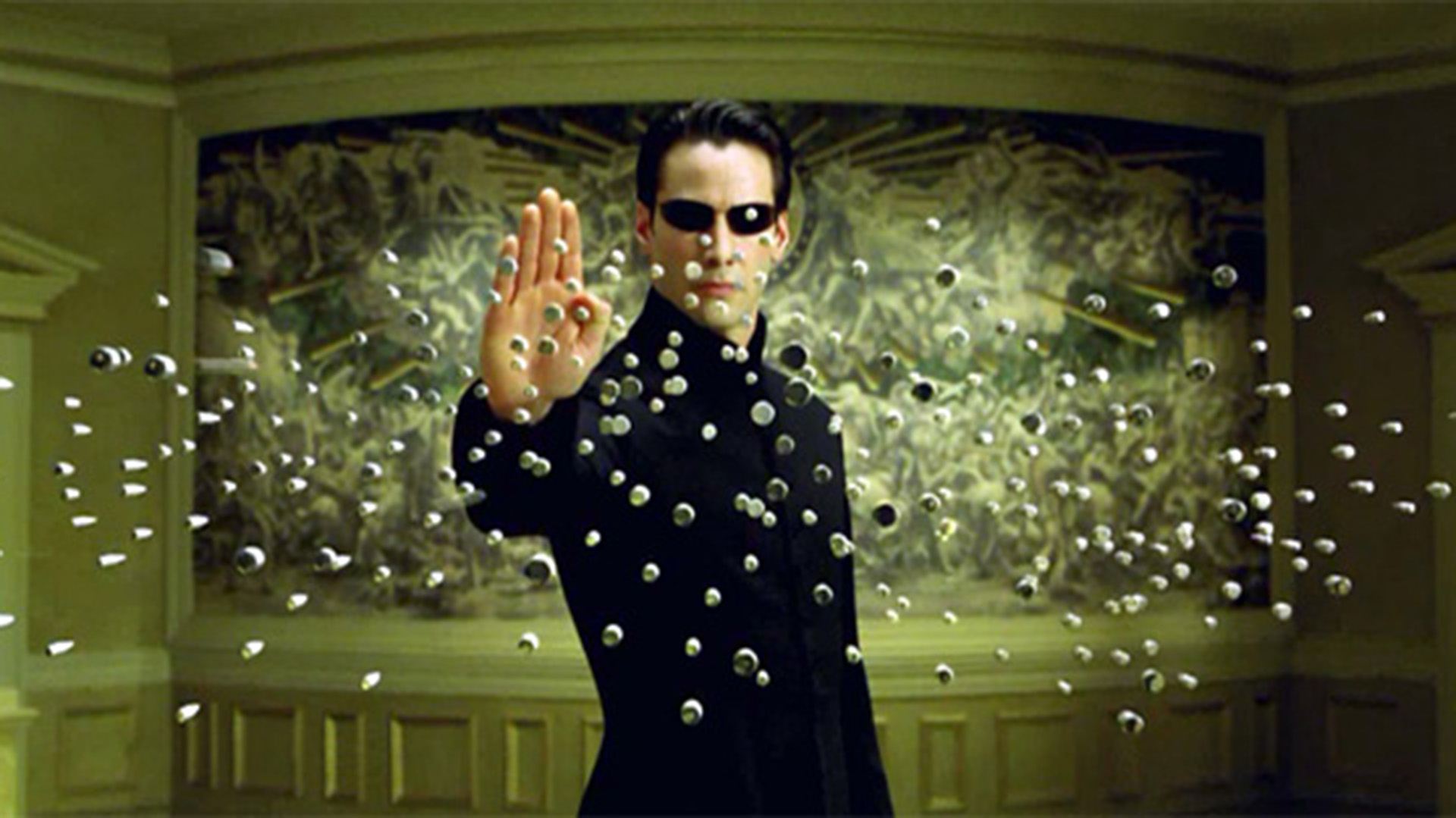 Keanu Reeves en Matrix 2