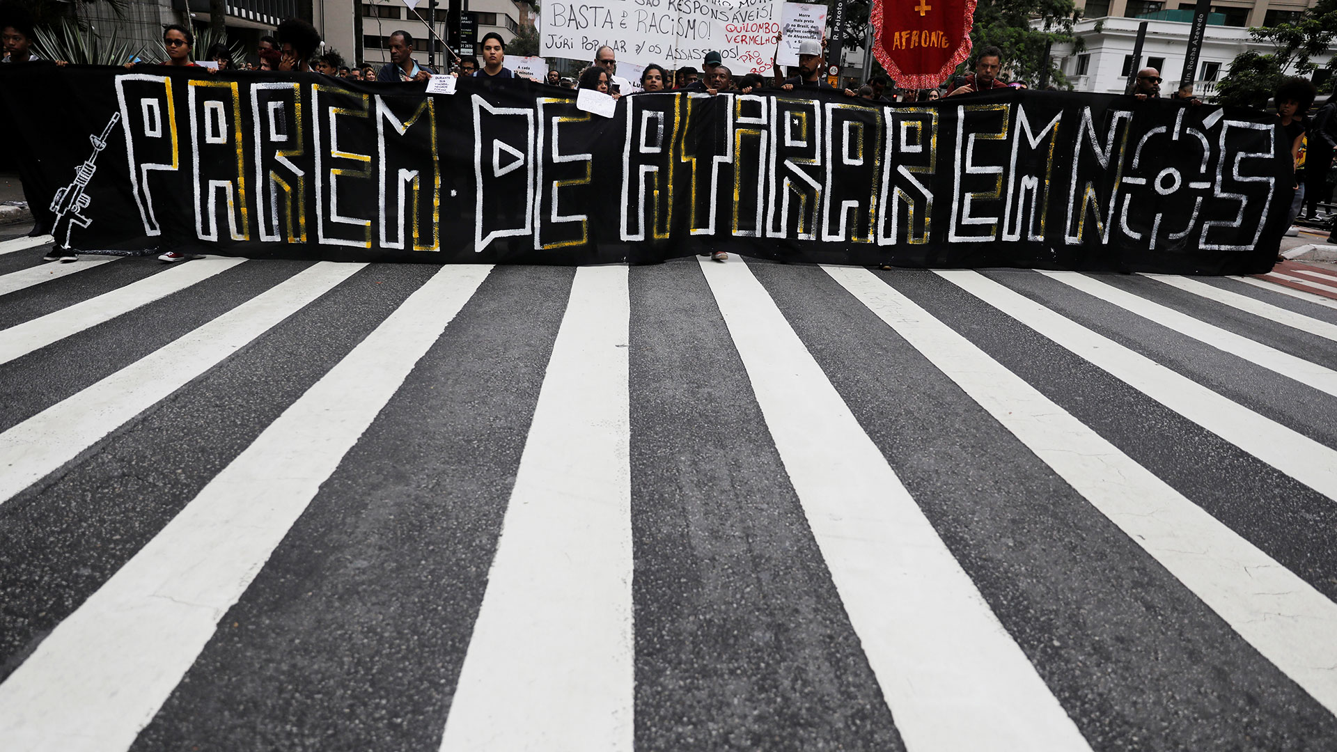 Manifestación contra la violencia policial en Río (Reuters)