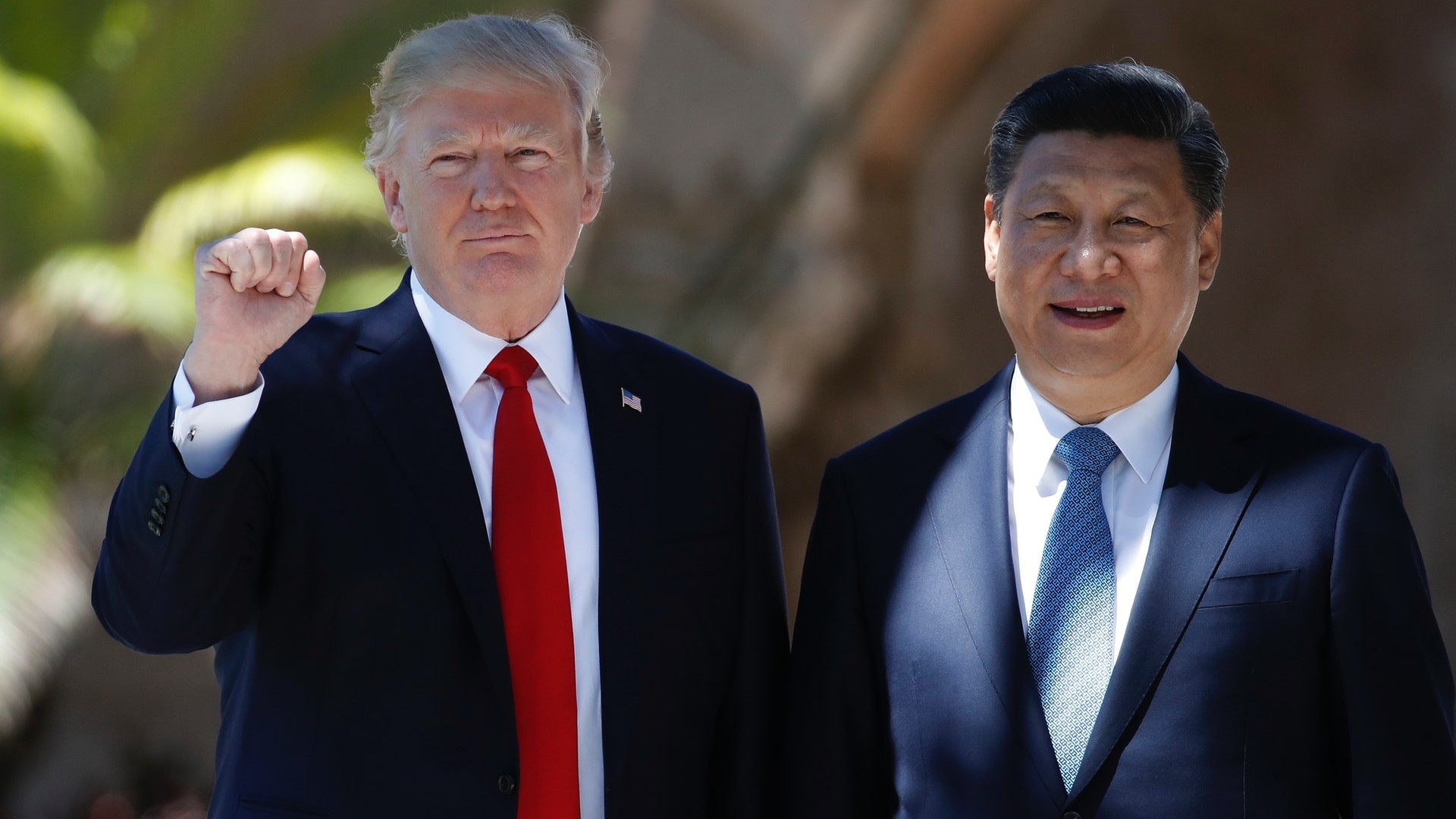 Donald Trump y el presidente chino Xi Jinping (AP)