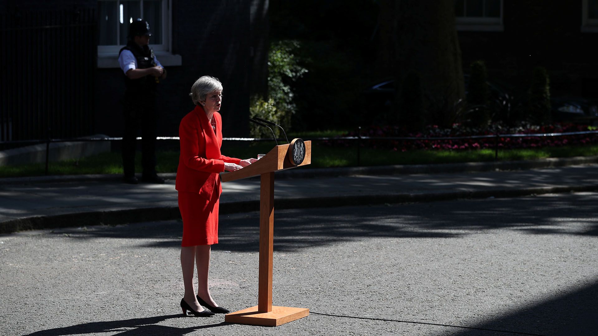 Theresa May anunció su decisión este viernes (REUTERS/Hannah McKay)