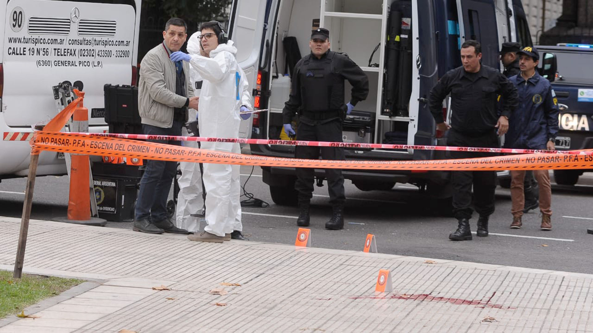 El operativo de la Policía Federal tras el ataque contra Yadón y Olivares (Patricio Murphy)