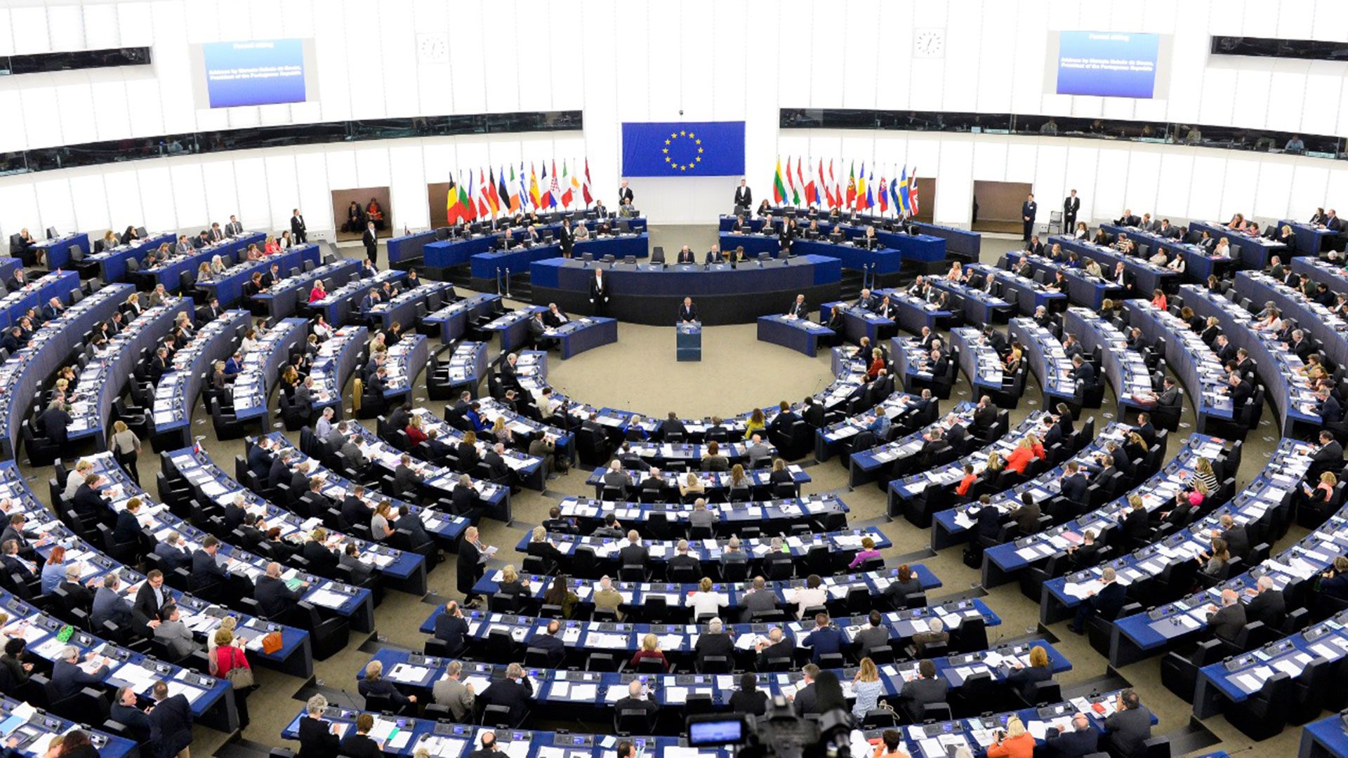 La sede del Parlamento Europeo en Estrasburgo, Francia