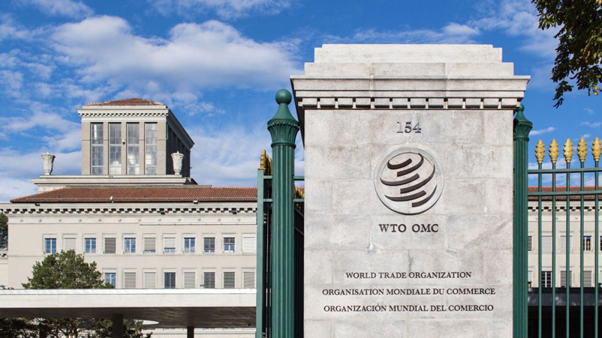 La sede de la Organización Mundial del Comercio, e Ginebra, Suiza