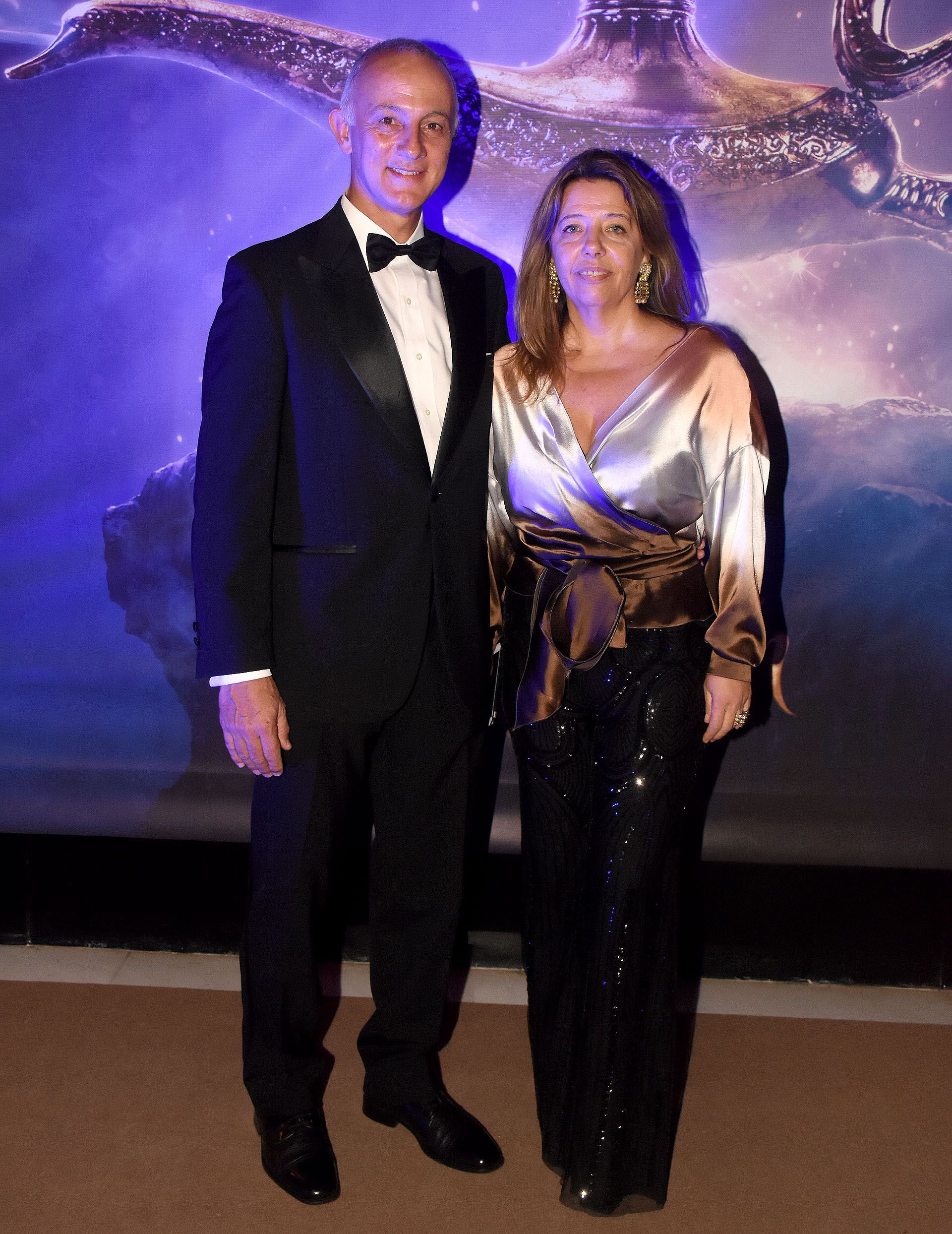 María Claudia Pedrayes con su marido, Carlos Juni
