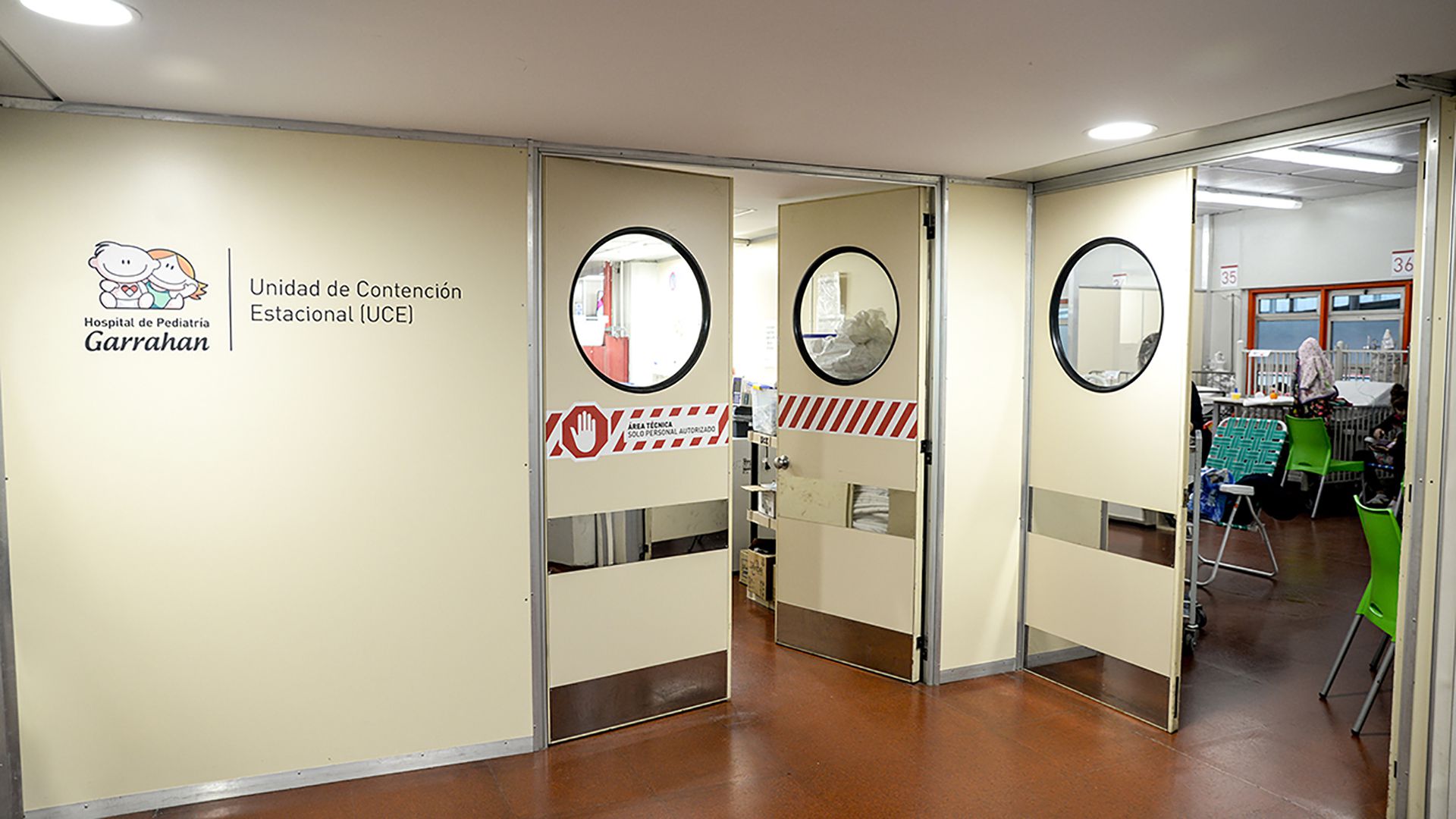 La Unidad de Contención Estacional atiende la demanda de internaciones por patologías estacionales (Foto: Hospital Garrahan)
