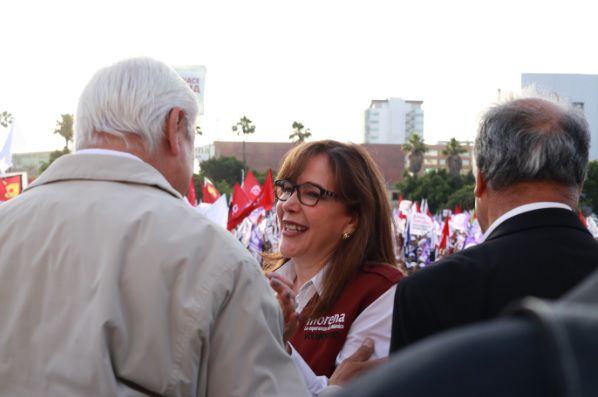 La presidente de Morena ha sido cuestionada en distintas ocasiones por militantes de su partido (Foto: Cuartoscuro)