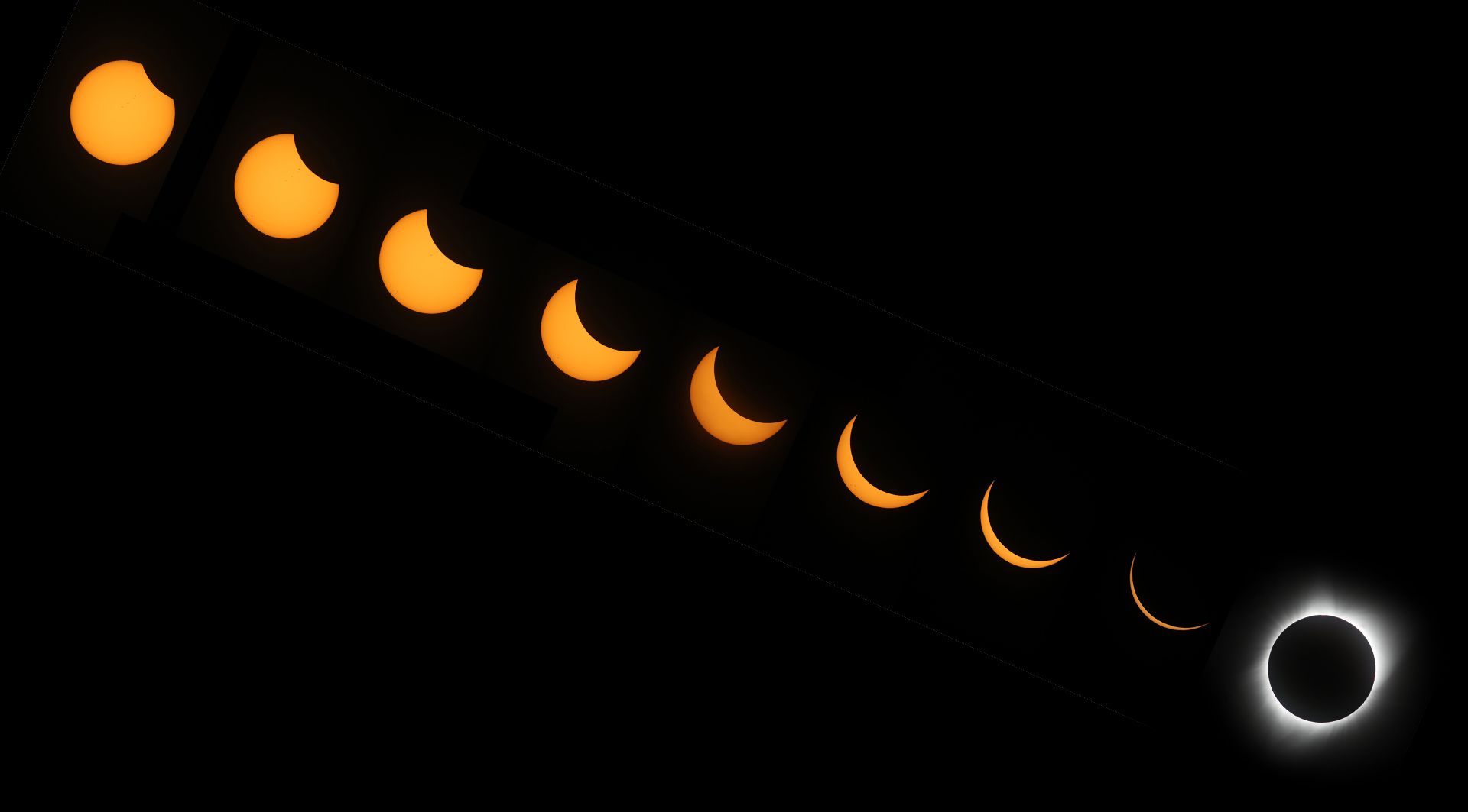 El eclipse solar total que se observó en EEUU en 2017 (Getty Images)