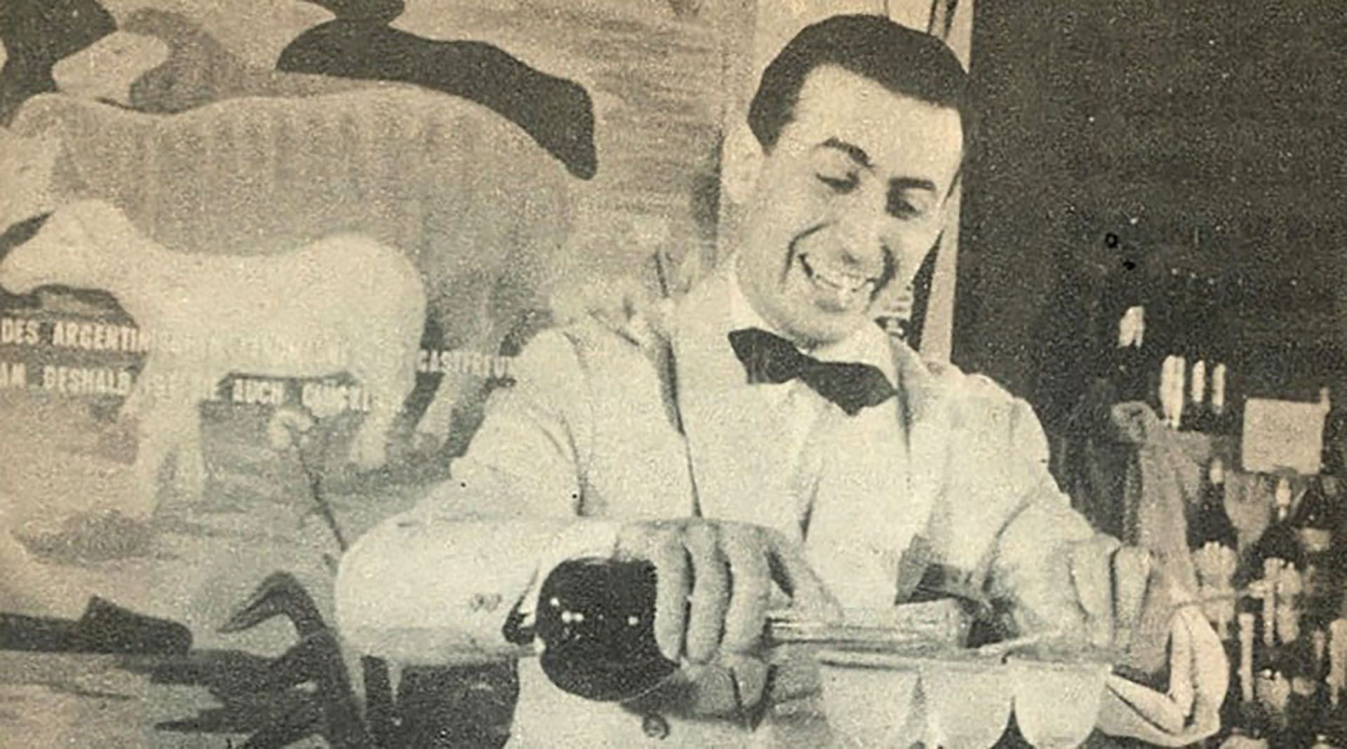 Santiago Policastro, “Pichin el barman galante”, fue pionero en la Argentina y el mejor de Latinoamérica y el mundo