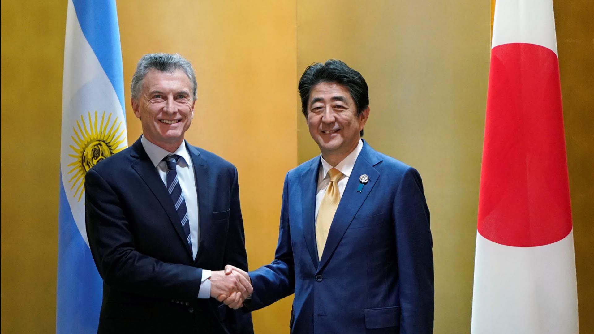 Mauricio Macri se reunió con el primer ministro de Japón, Shinzo Abe