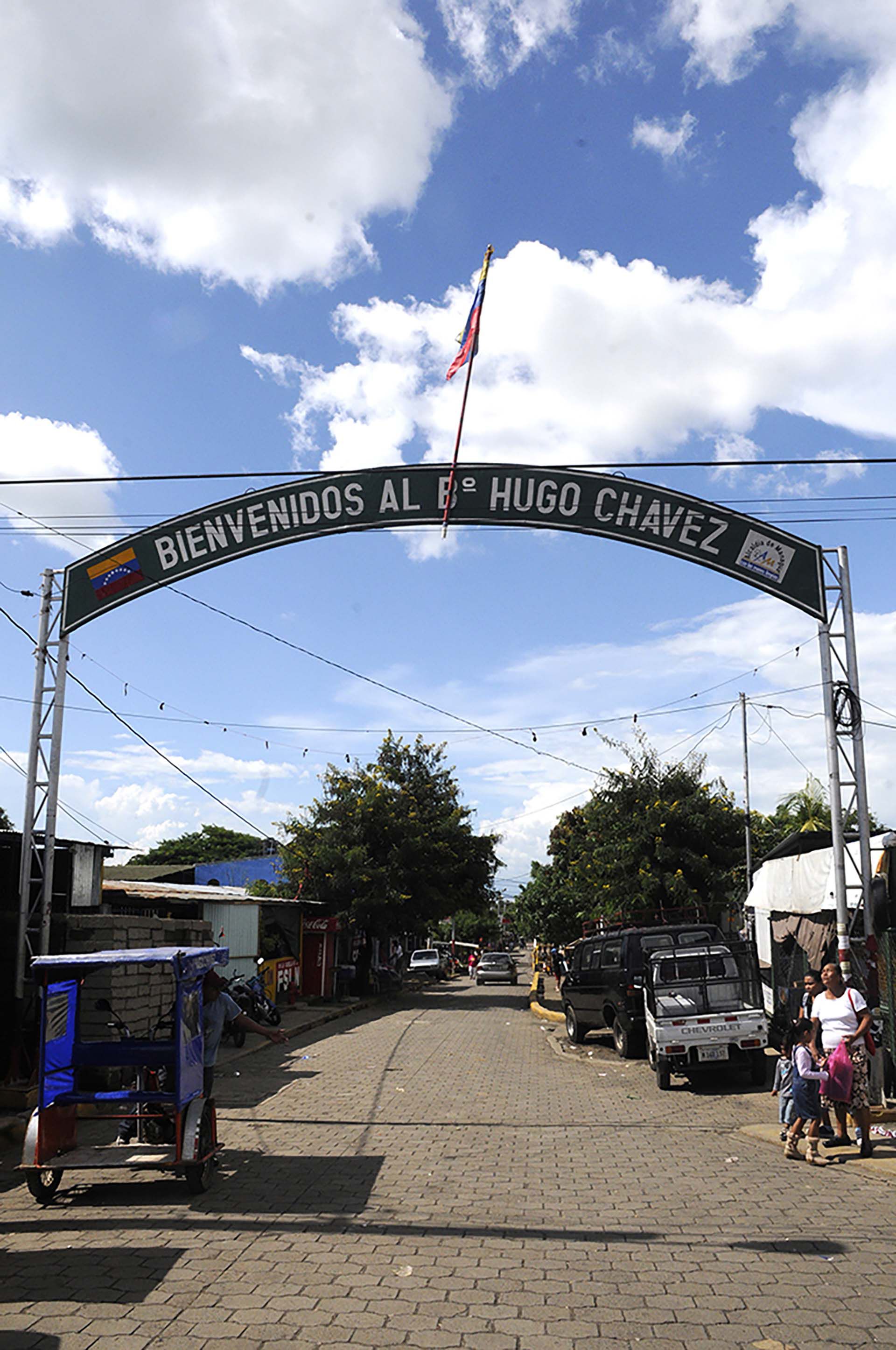 Esta es la entrada al barrio Hugo Chávez, fundado en el año 2000.