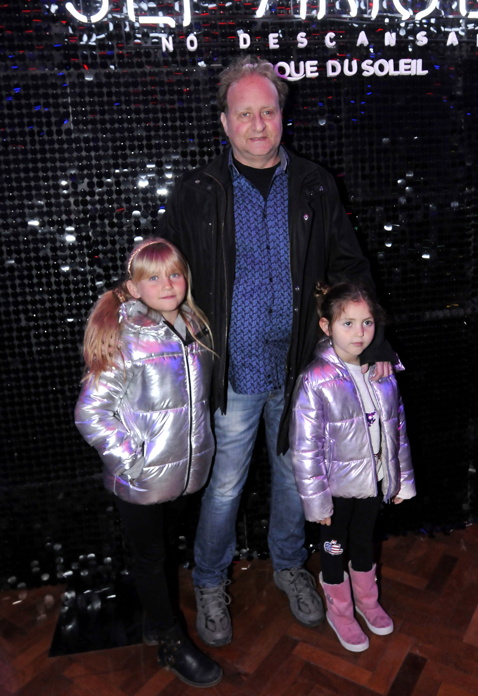 Sergio Gendler con dos de sus hijas menores (Vero Guerman / Teleshow)