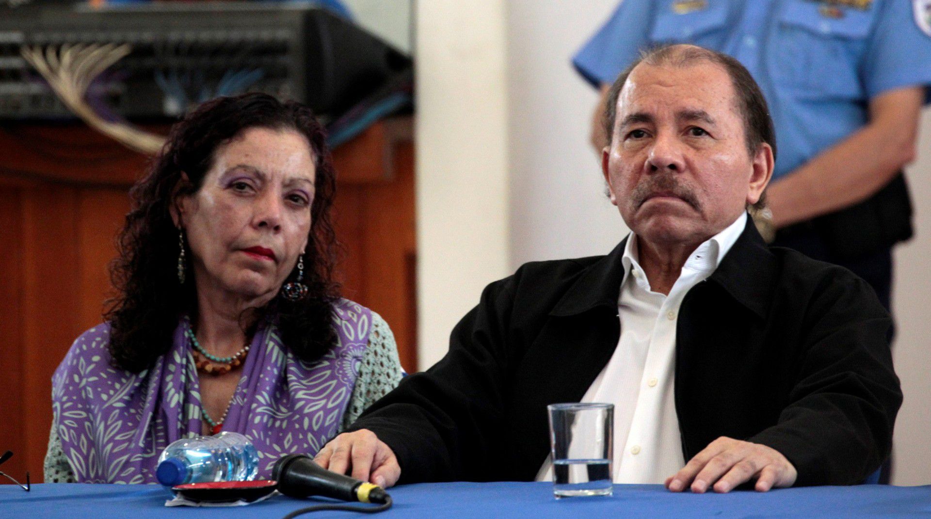El presidente de Nicaragua, Daniel Ortega, y su esposa, la vicepresidente Rosario Murillo (REUTERS/Oswaldo Rivas)