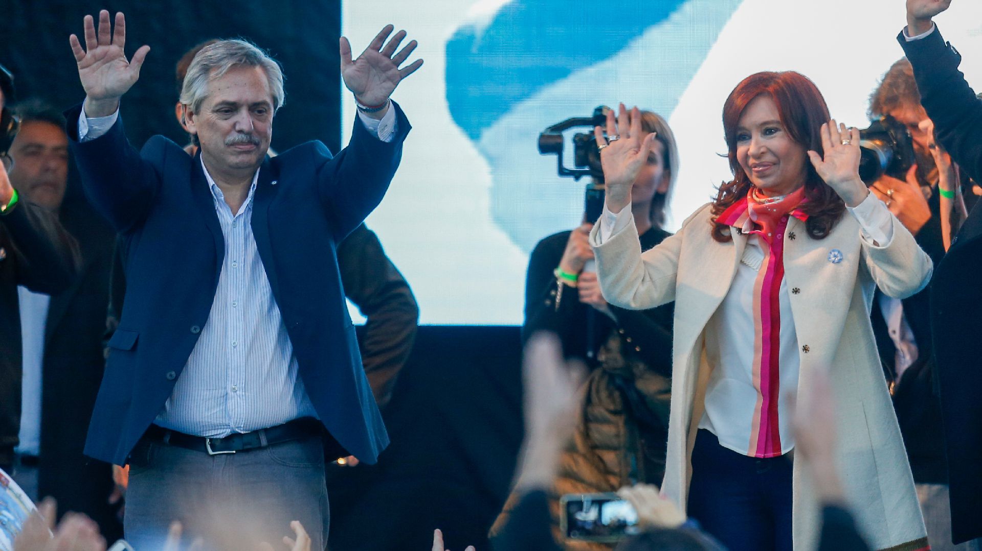 Alberto Fernández y Cristina Kirchner cuentan con el apoyo de la mayoría de los gobernadores peronistas (Nicolás Aboaf)