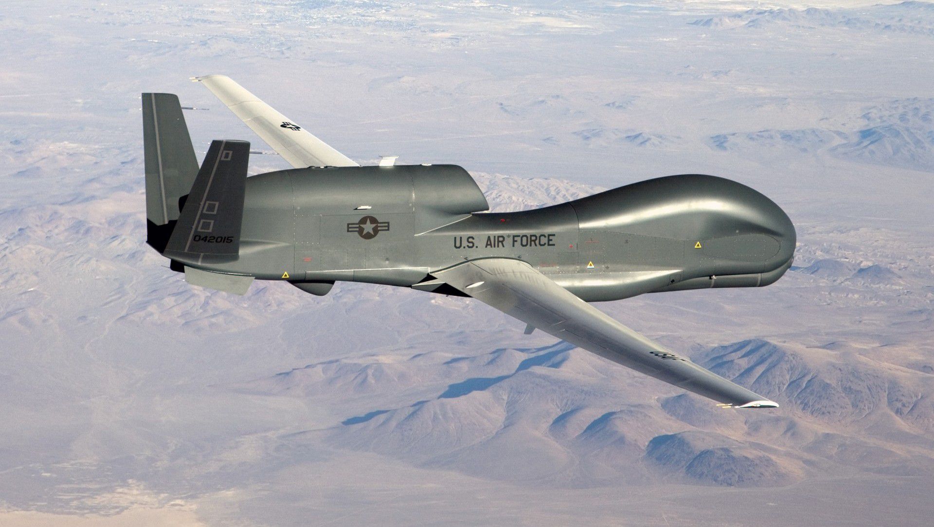 Un drone de vigilancia RQ-4 (Foto: Fuerza Aérea/Archivo)