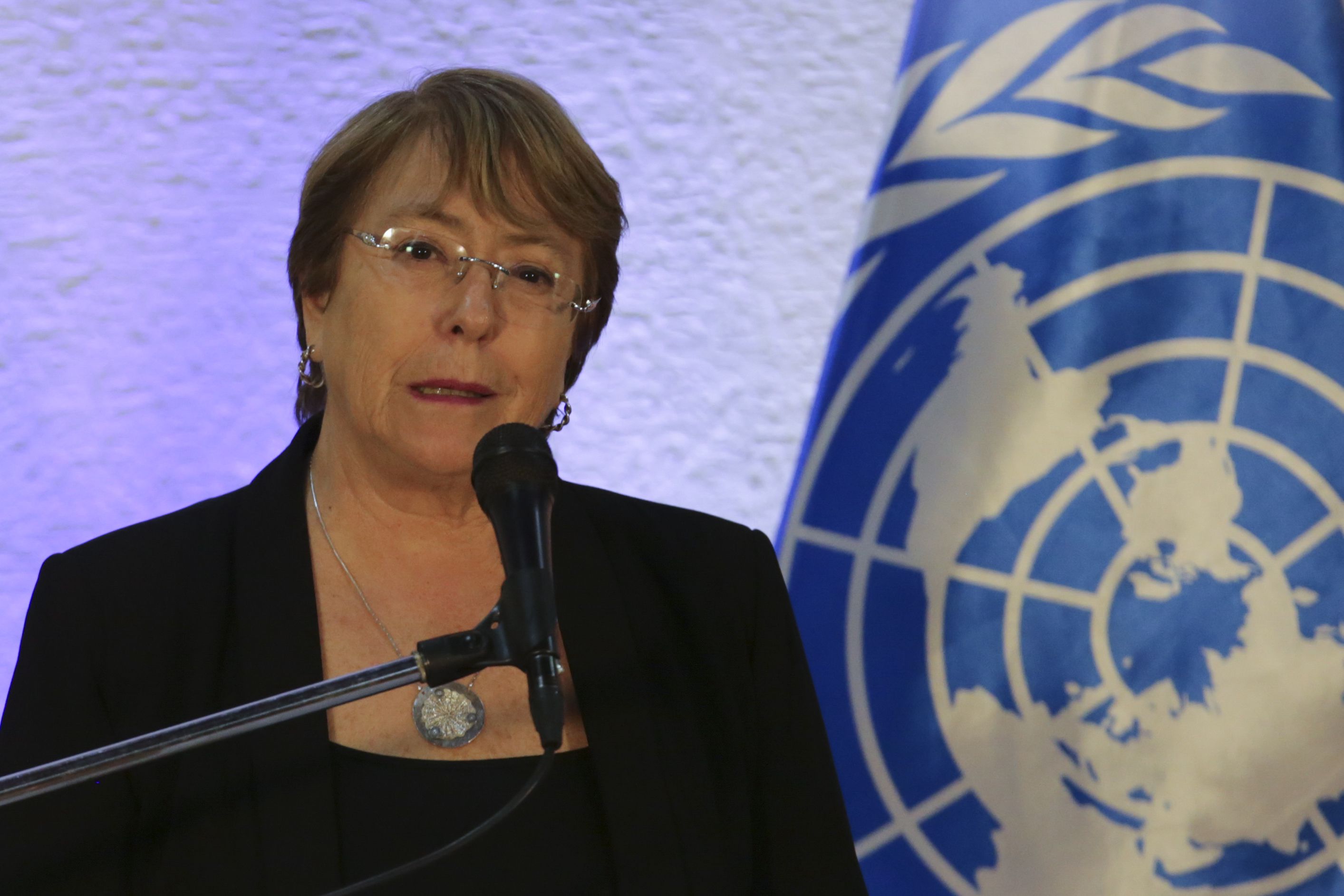 Las detenciones se registraron tras la visita de la alta comisionada para los derechos humanos de la ONU, Michelle Bachelet (Photo by CRISTIAN HERNANDEZ / AFP)