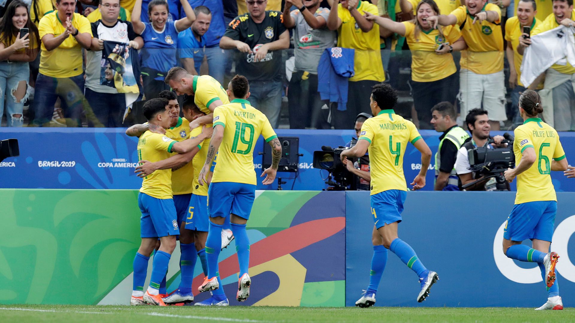 El 22 de junio, Brasil goleó 5-0 a Perú (Reuters)