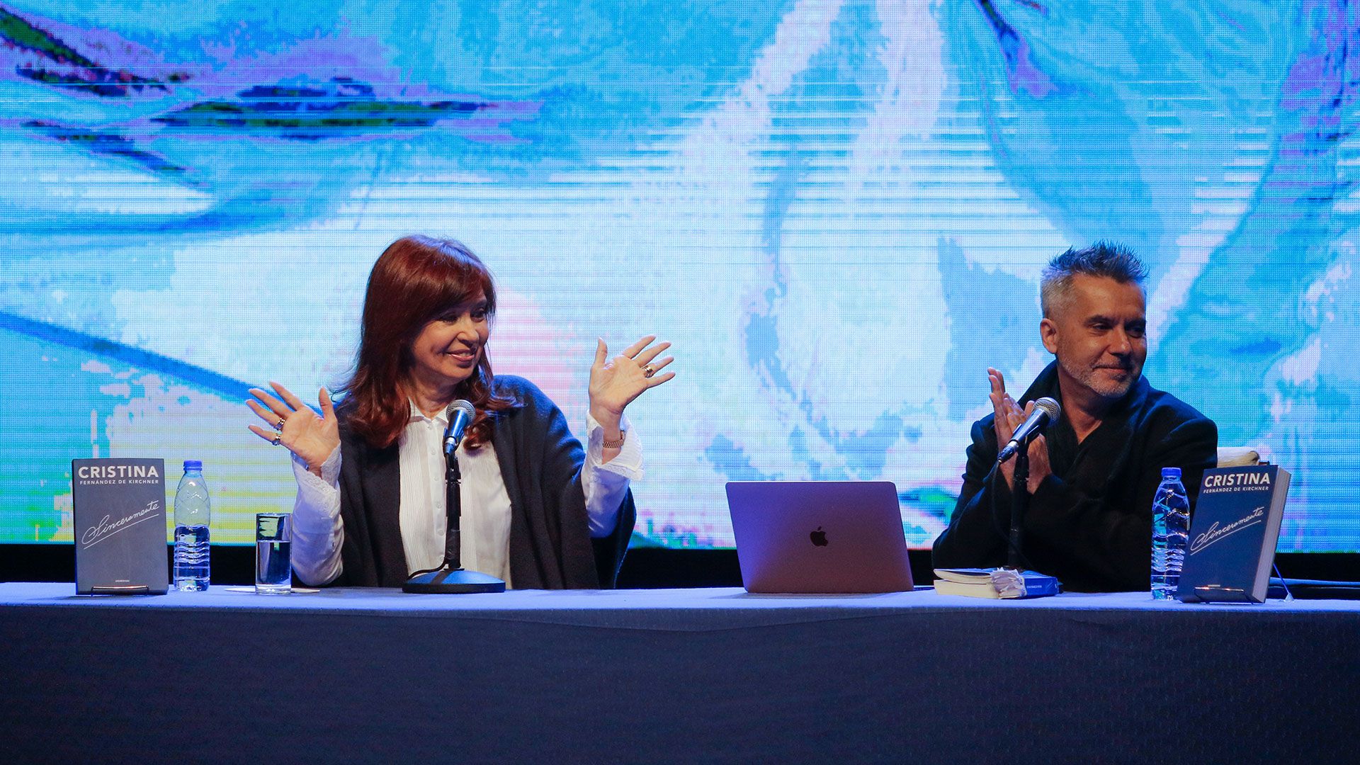 Cristina Kirchner durante el acto en Mar del Plata. (Christian Heit)