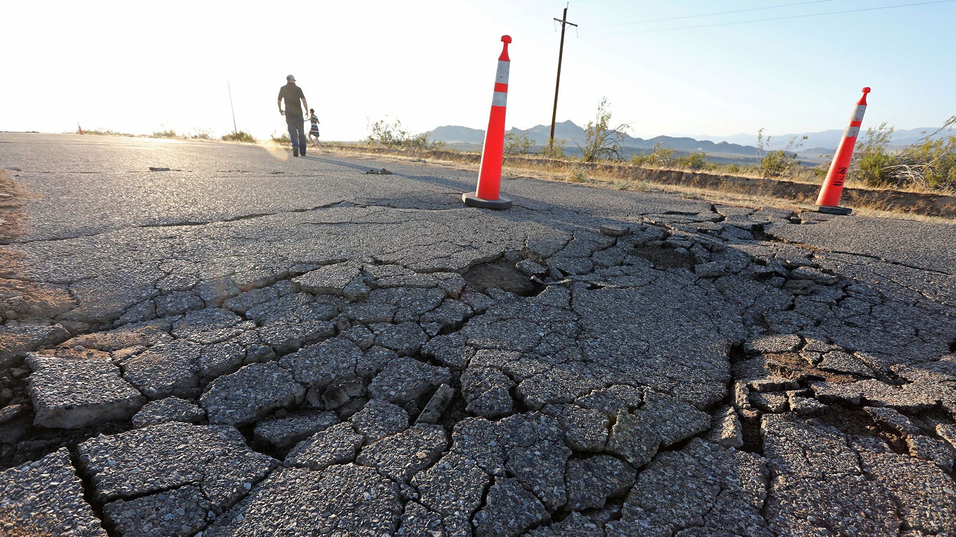 Estos terremotos ocurridos en las últimas horas son los de mayor magnitud registrados en los últimos 20 años en el sur de California desde el de 7,1 de 1999 conocido como Hector Mine (REUTERS/David McNew)