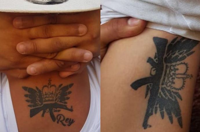 Los integrantes de estas asociación delictiva tenían tatuajes distintivos Foto: Especial