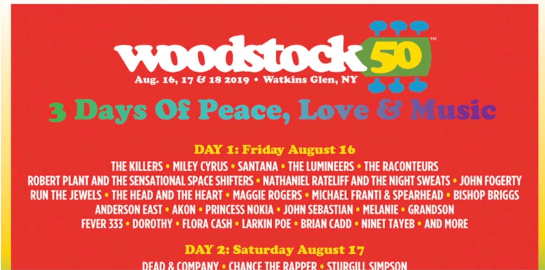 Todo parece indicar la cancelación del festival que se llevaría a cabo el 16, 17 y 18 de agosto Foto: Woodstock 50