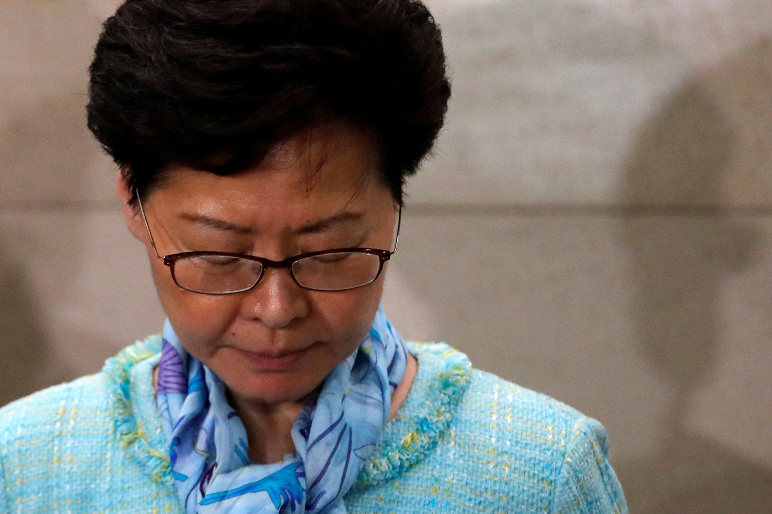 La jefa del gobierno de Hong Kong Carrie Lam (REUTERS/Tyrone Siu)
