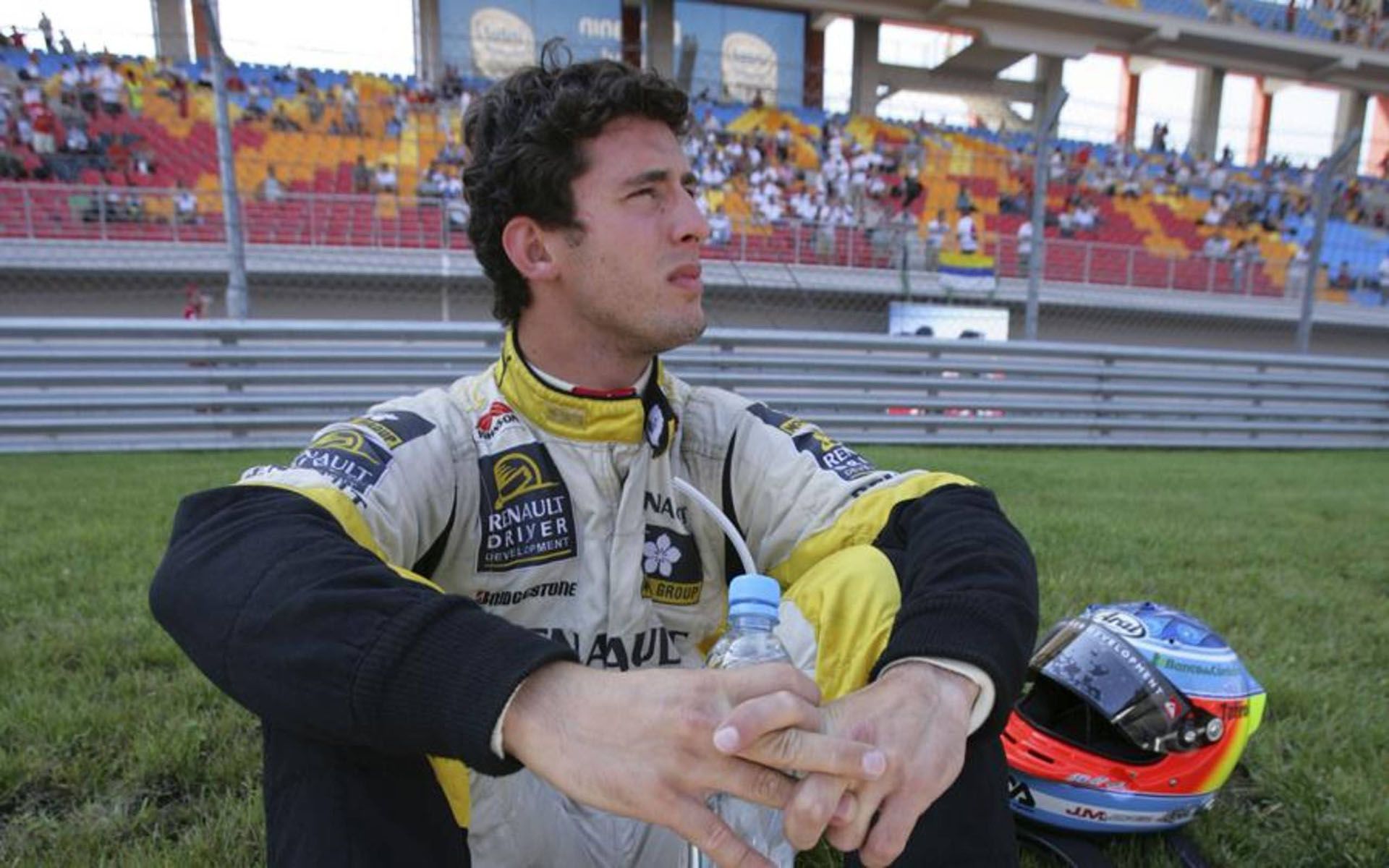José María López en su época de piloto probador de Renault. F1. Crédito: Prensa Renault Sport.