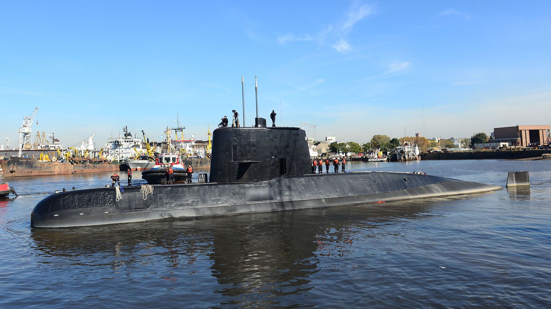 El submarino ARA San Juan que se perdió con 44 tripulantes (Foto: EFE)