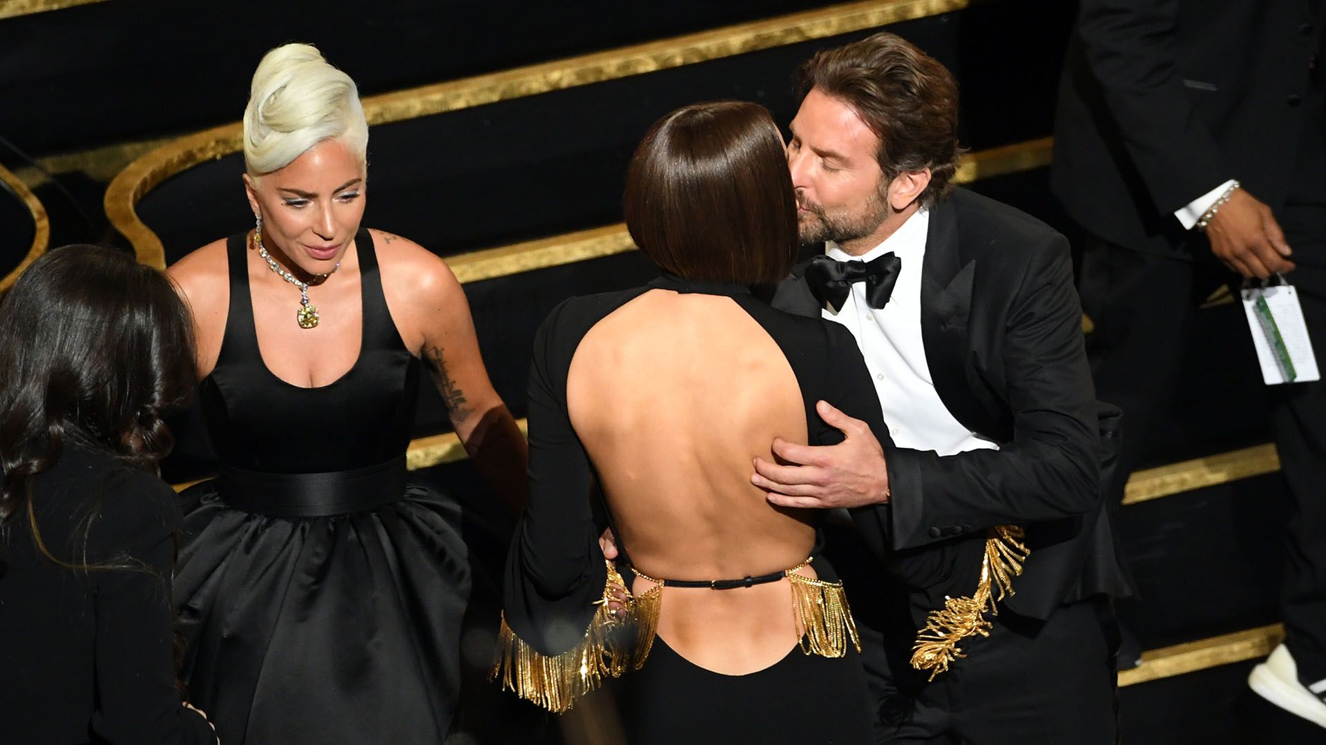 Lady Gaga, Irina Shayk y Bradley Cooper en los Oscar 2019