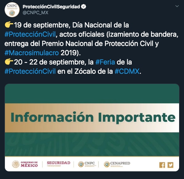 El próximo 19 de septiembre se conmemoran los sismos de 1985 y 2017 en la capital (Foto: Especial)