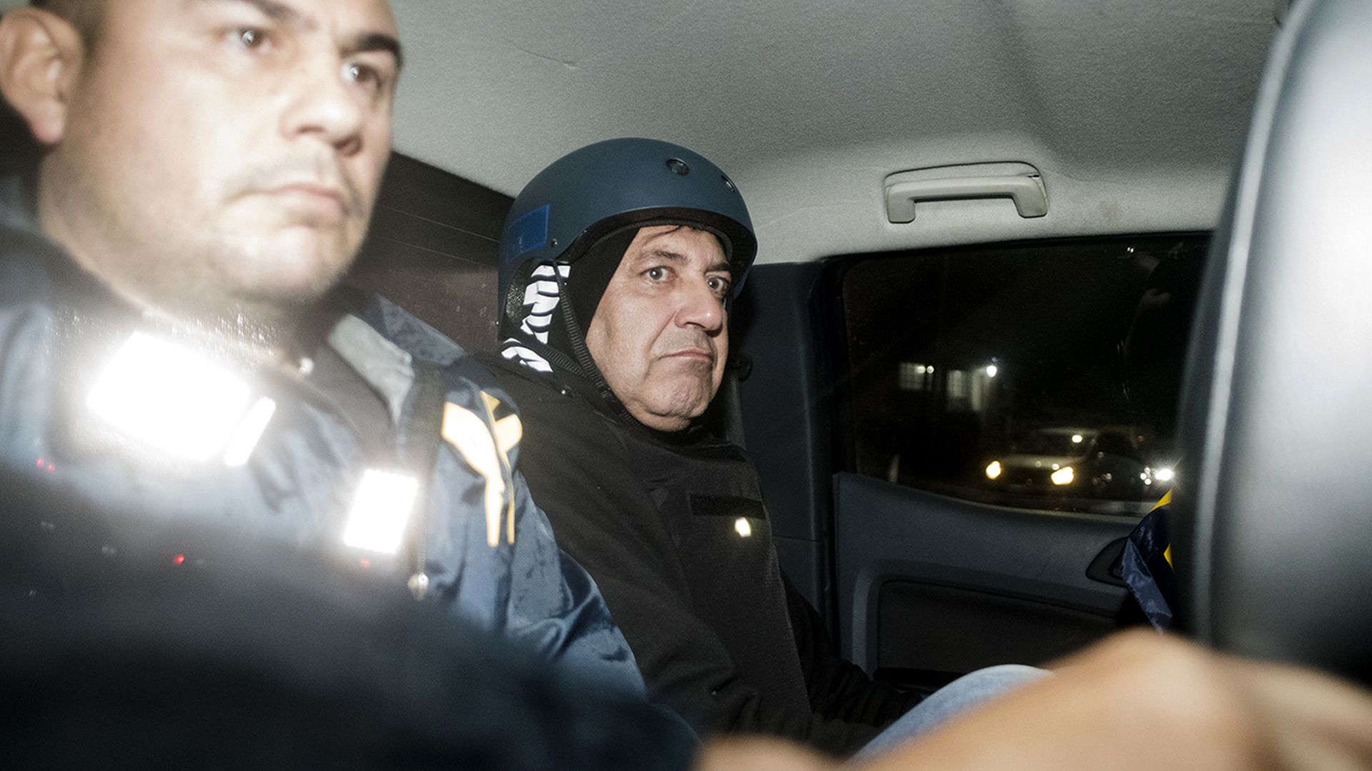 Claudio Minnicelli cuando fue detenido en agosto de 2017 (Adrián Escandar)