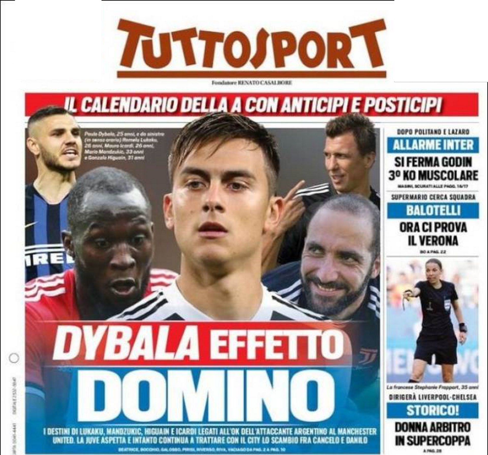 La portada de Tuttosport habla del “efecto dominó” que conllevará la venta de Paulo Dybala al Manchester United