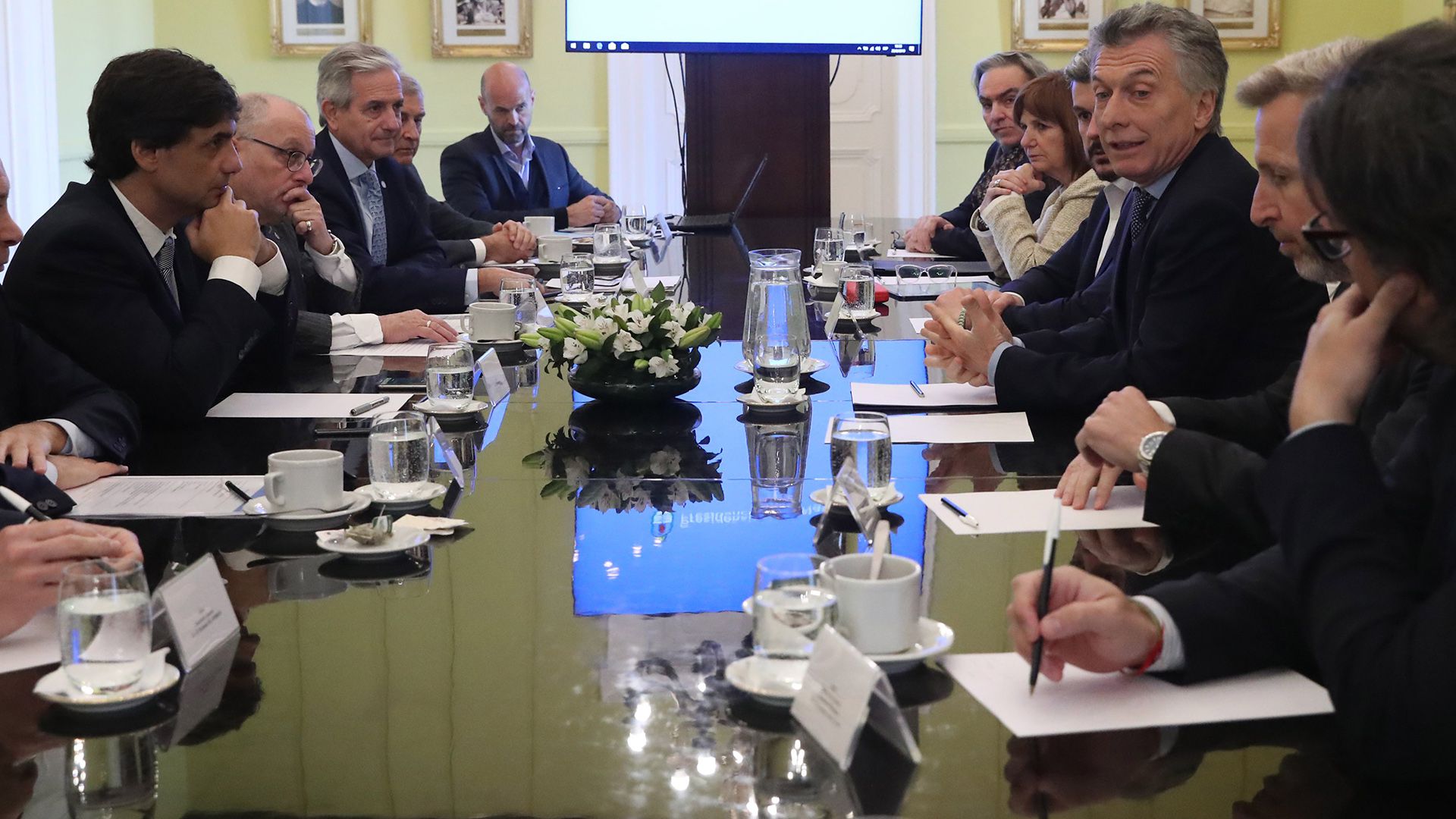 Primera reunión de Gabinete con Hernán Lacunza como ministro de Hacienda