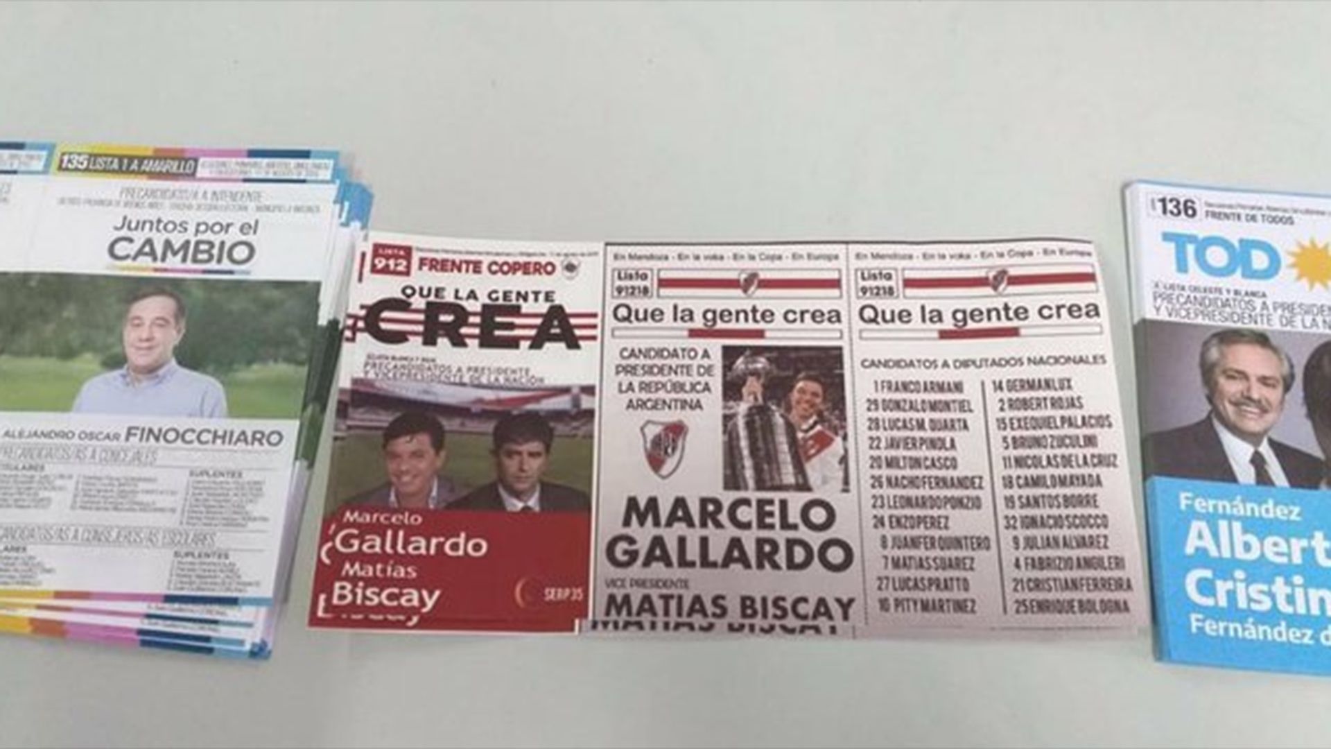La boleta de Marcelo Gallardo precandidato a presidente que se volvió viral en la celebración de las PASO en Argentina (@odioso_mal)