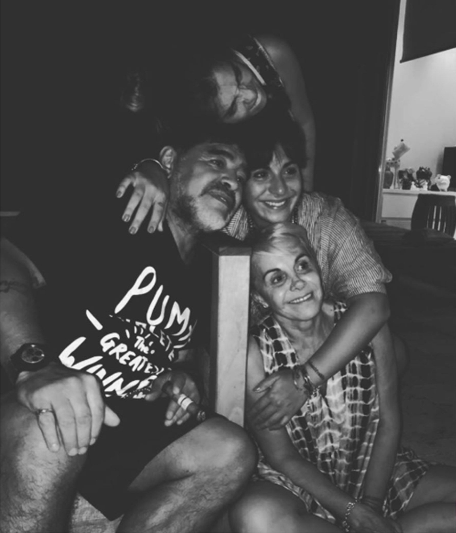 Felices los cuatro (en otra época) Diego, Dalma, Gianinna y Claudia (Instagram)