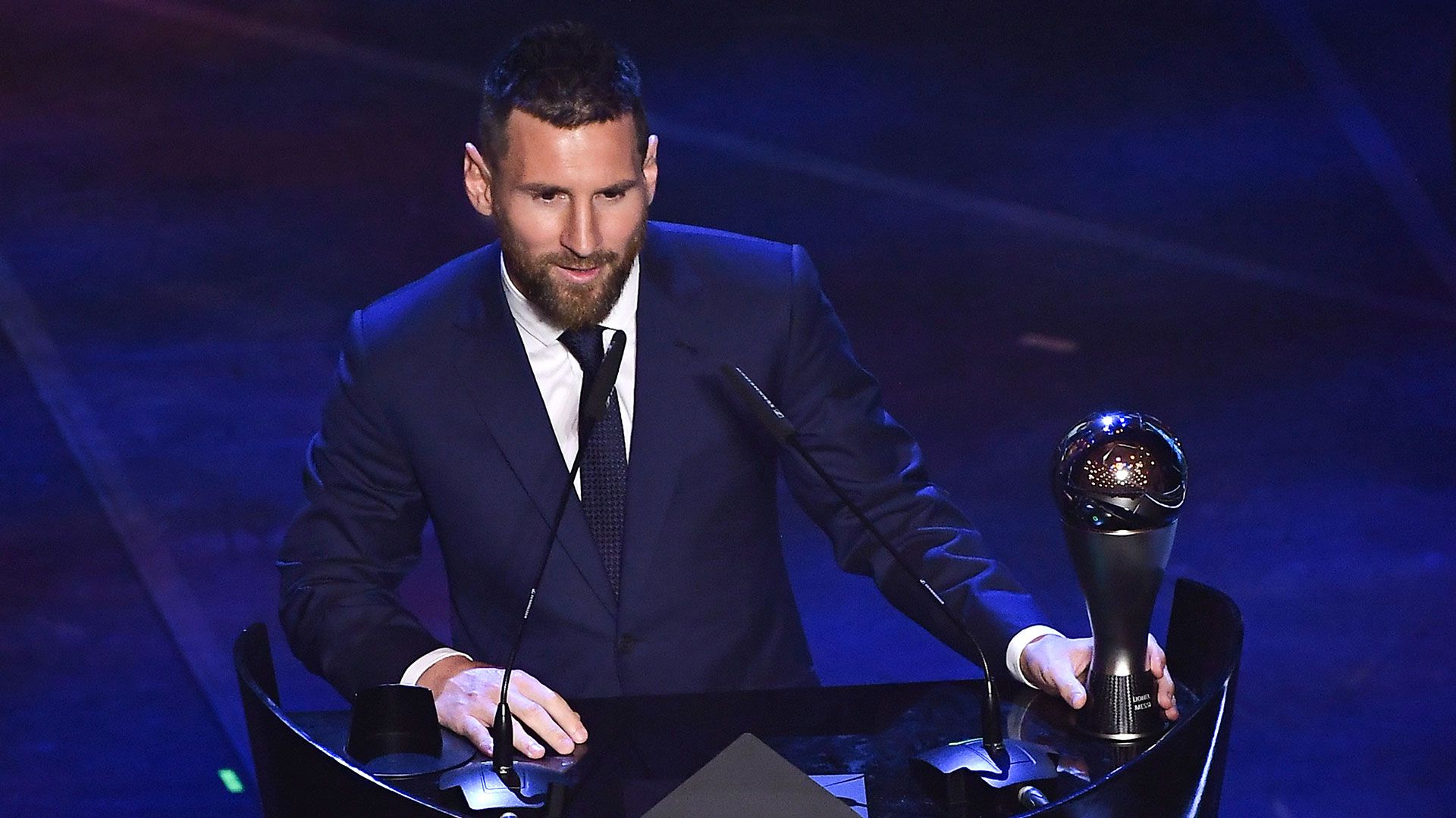 Lionel Messi fue elegido además el mejor jugador de la temporada 2018/19 (AFP)