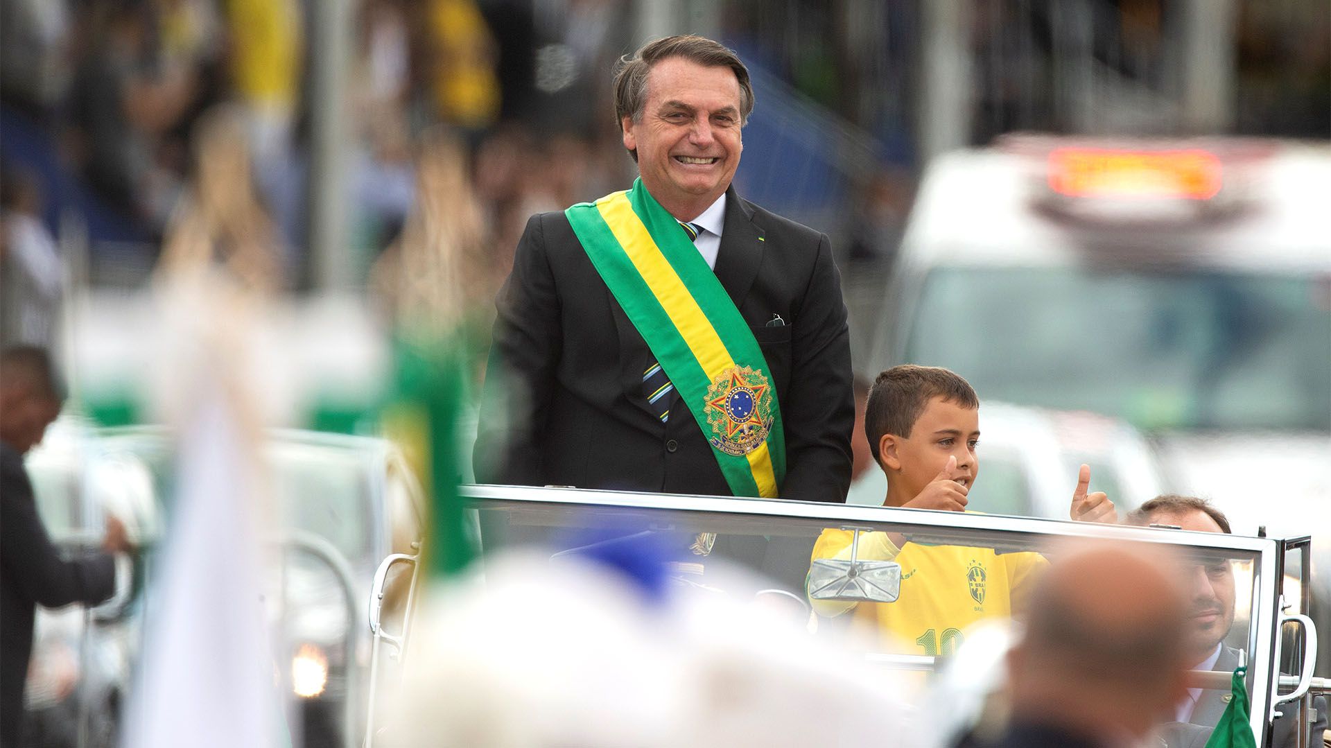 Jair Bolsonaro en el desfile por el Día de la Independencia (EFE)