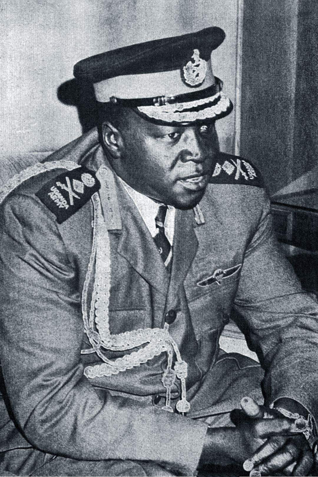 Amin en 1973, conocido como "Carnicero de Uganda," es considerado uno de los déspotas más crueles de la historia africana. (Wikipedia)