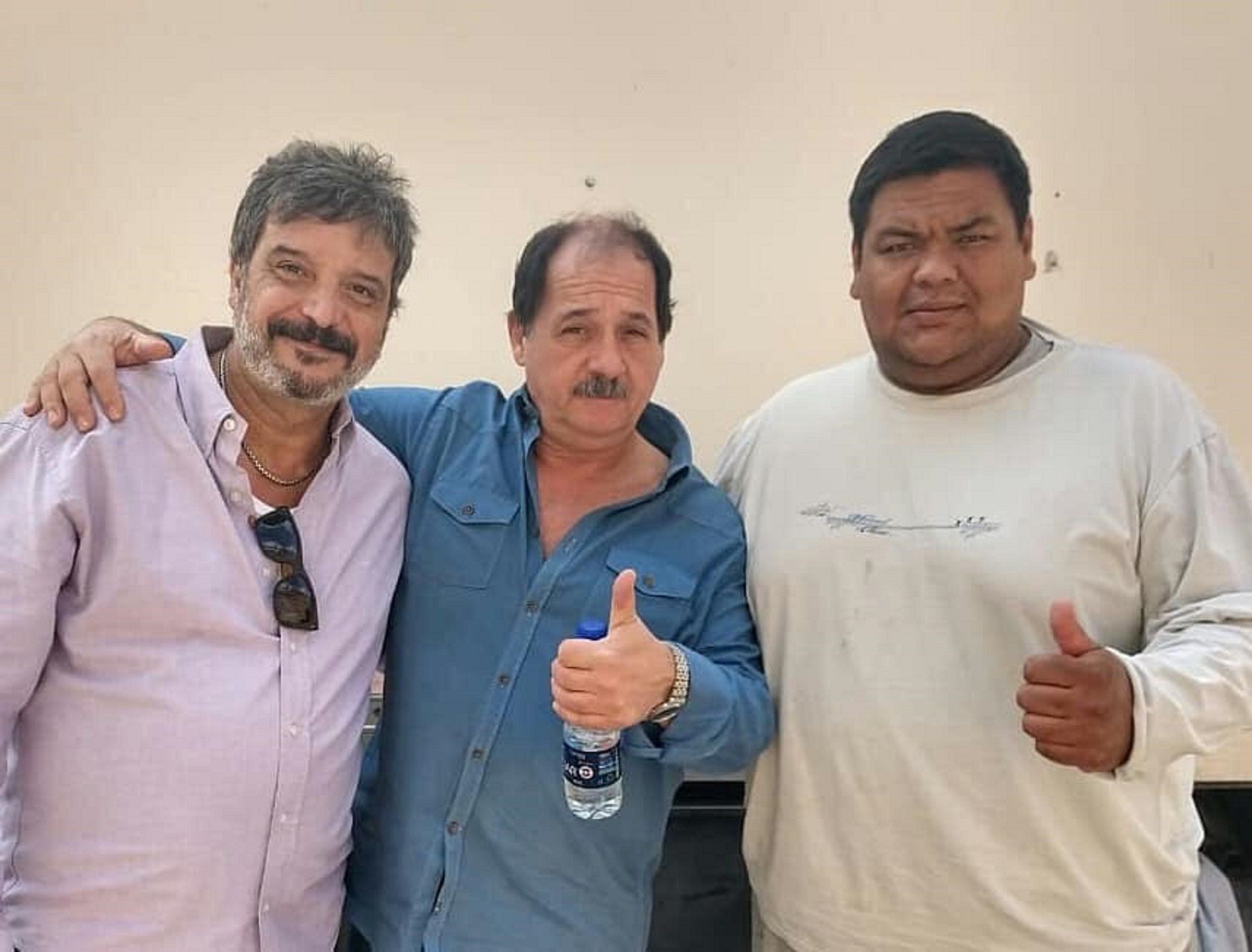 Oscar “Coto” Fernández junto a Julio Chavez y Daniel De Vita