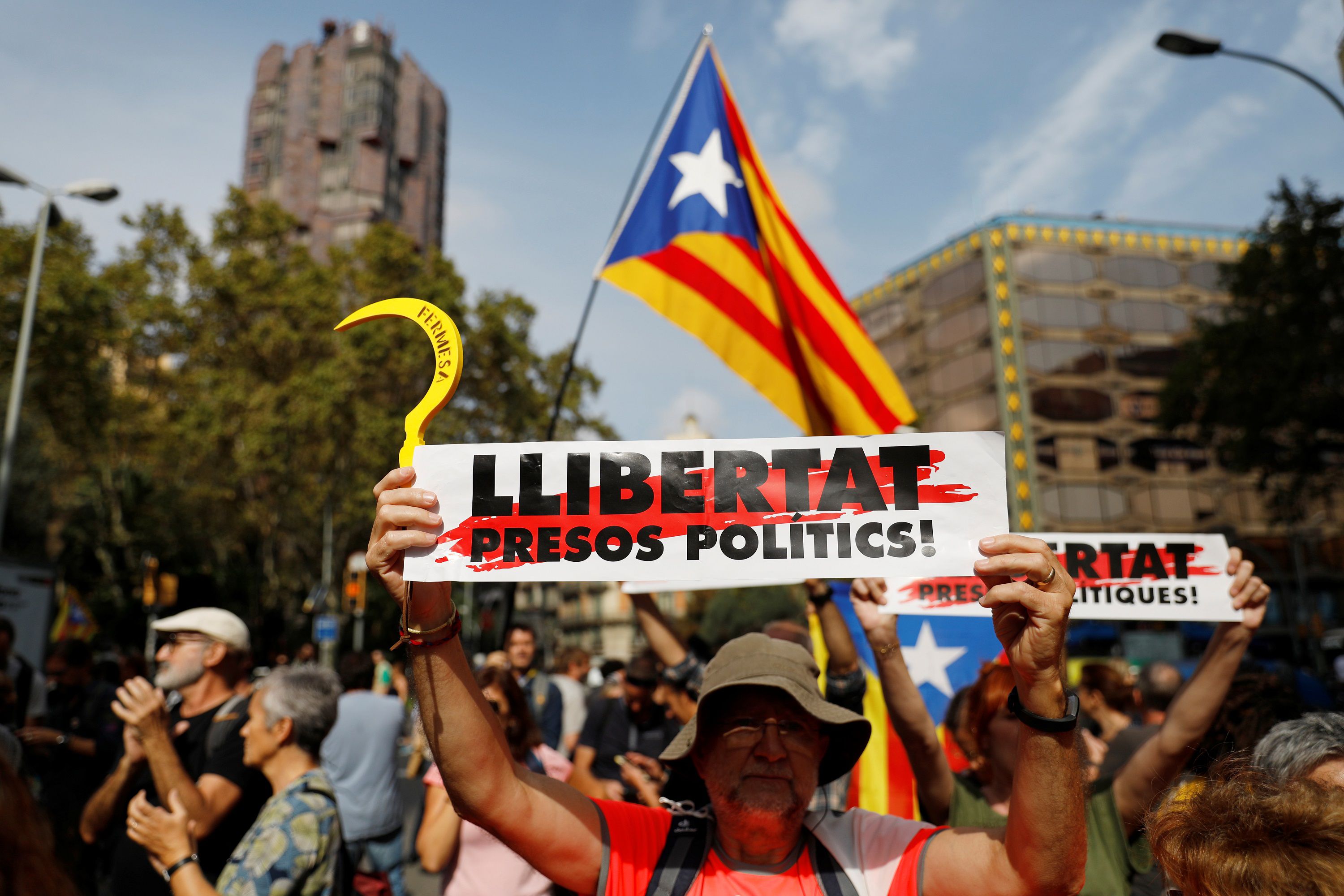 "Libertad a los presos políticos" (Reuters)