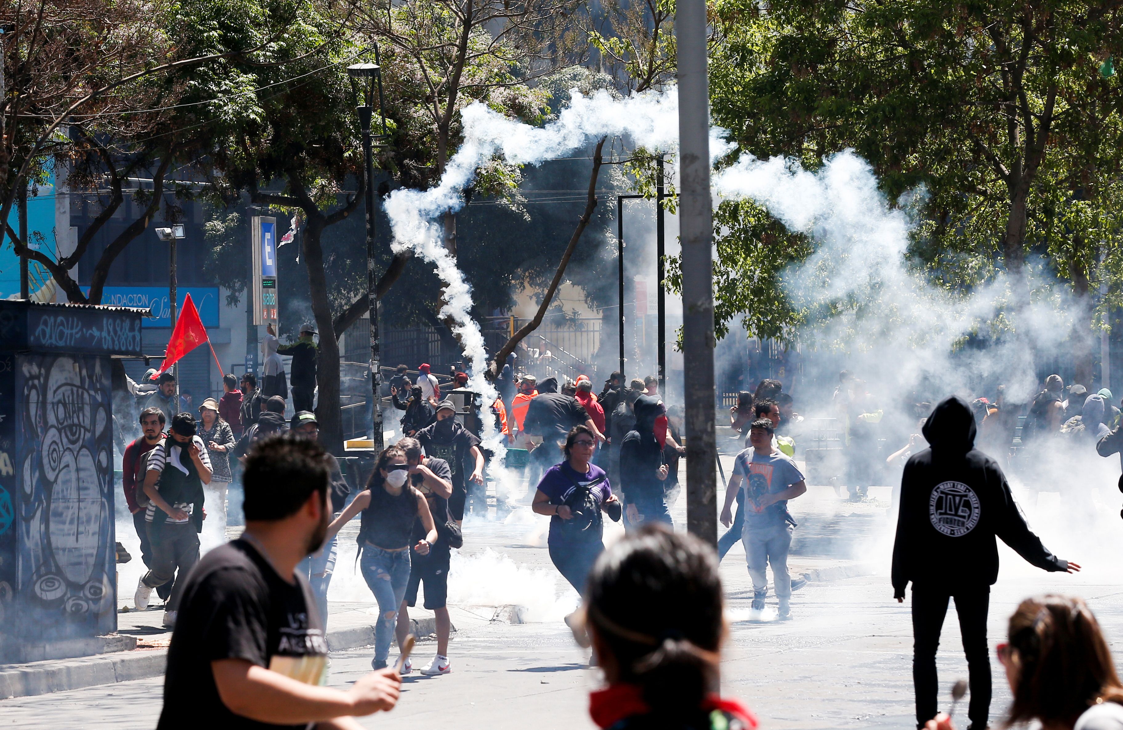 Las protestas también continuaban en Valparaíso (Reuters)