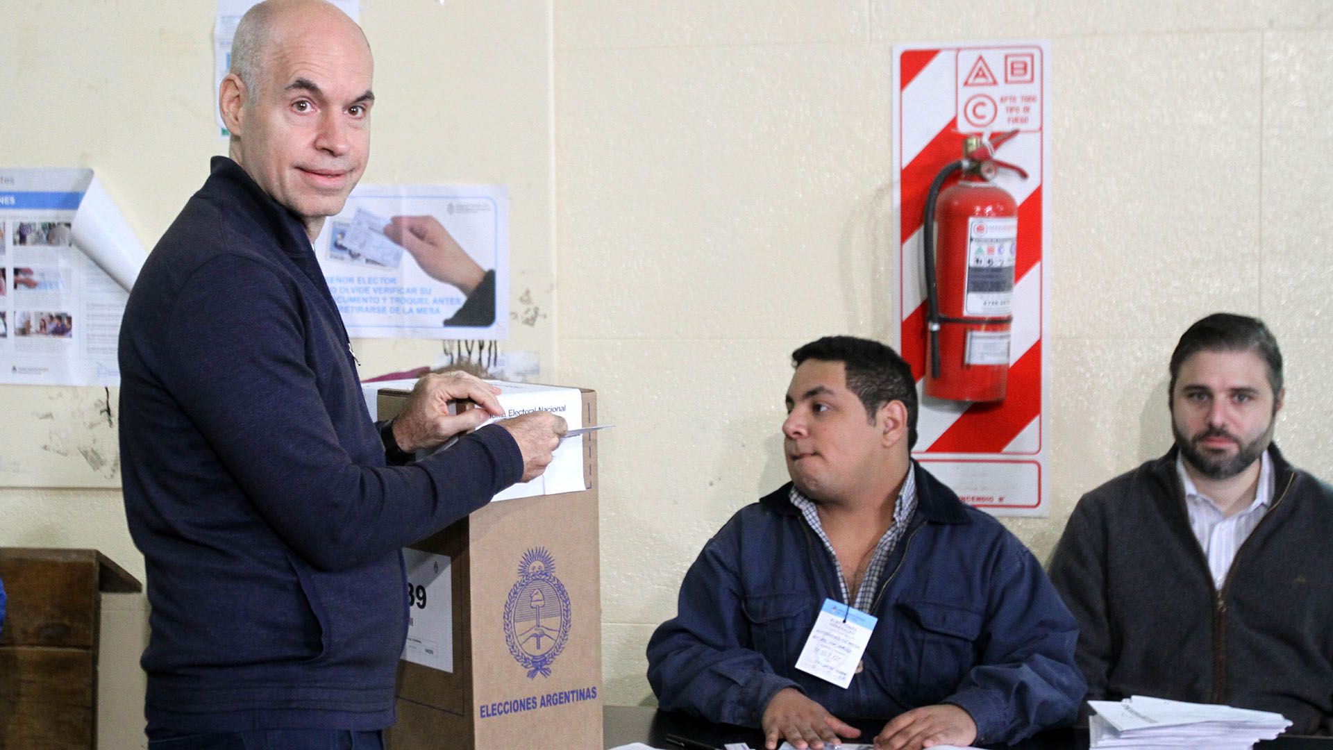 Horacio Rodríguez Larreta votó en la Facultad de Derecho de la UBA (DyN)
