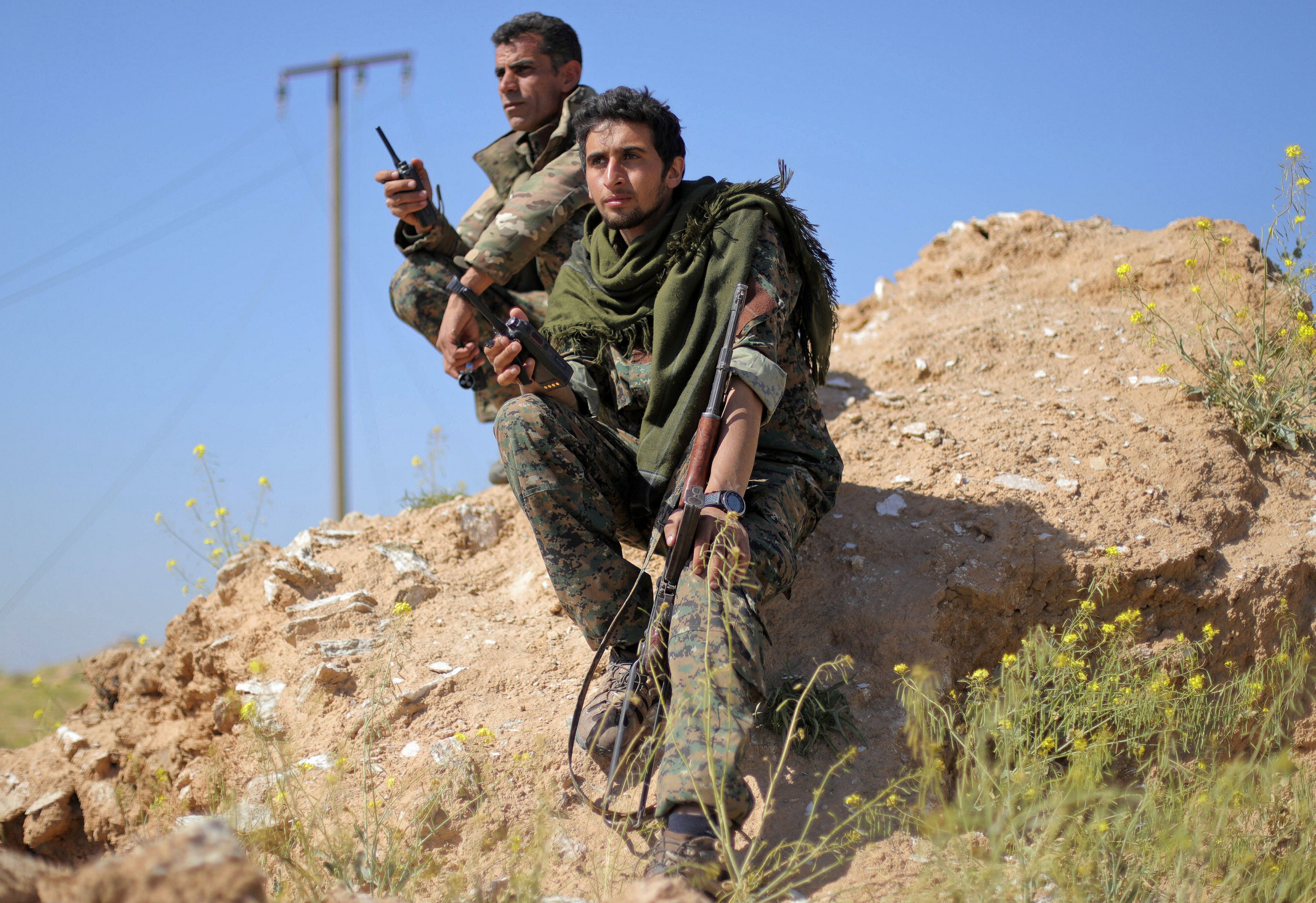 Combatientes de las SDF en Siria (REUTERS/Rodi Said)