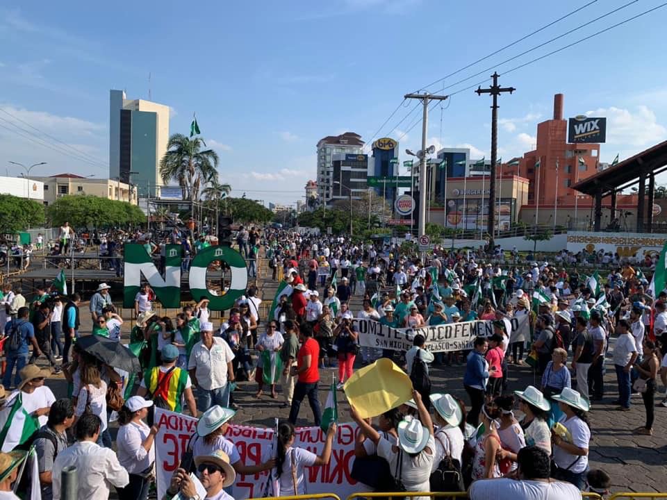 La oposición mostró su fuerza al congregar a cientos de miles de personas en Santa Cruz.