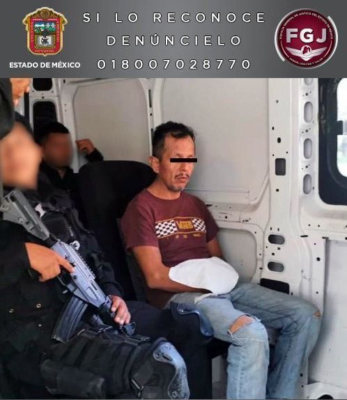 El doble feminicida fue detenido en Sinaloa, se le buscaba por el asesinato de dos de sus novias Foto: Fiscalía de Justicia Edomex 